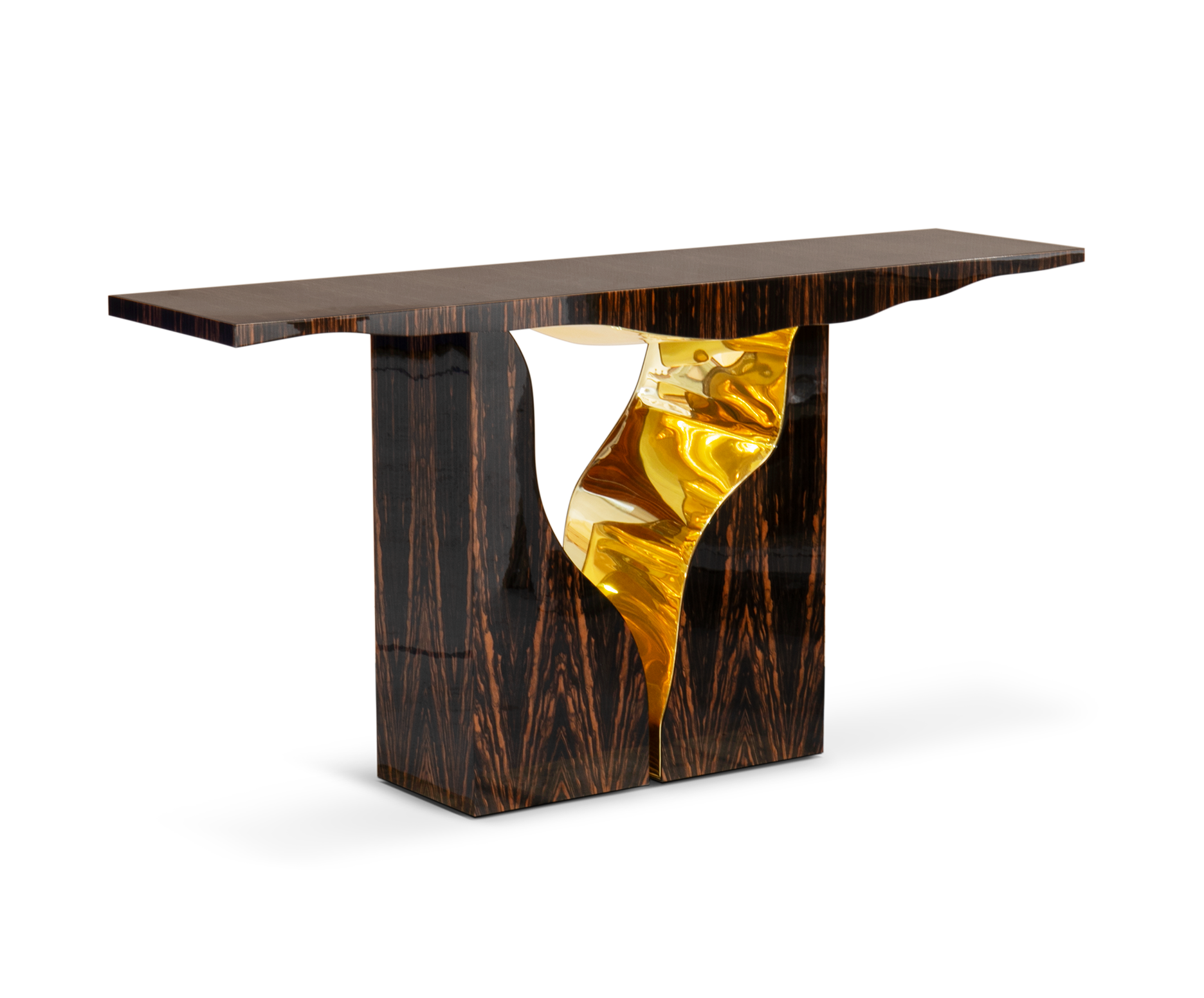 Konsola Fissure z hebanu