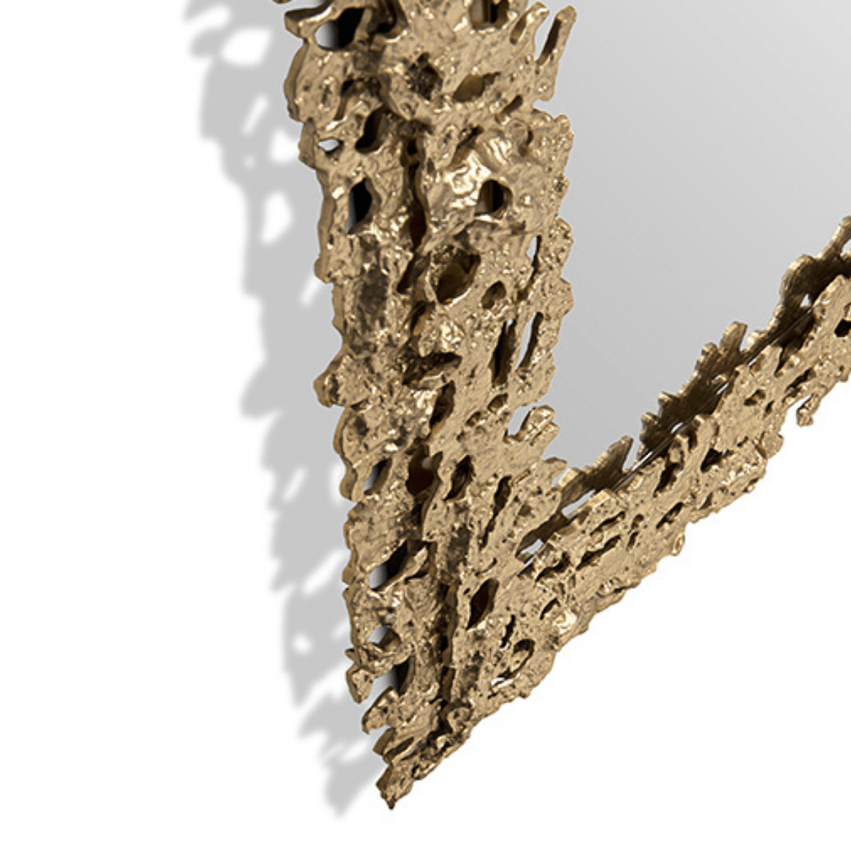 Lustro ścienne prostokątne Volcano Flow