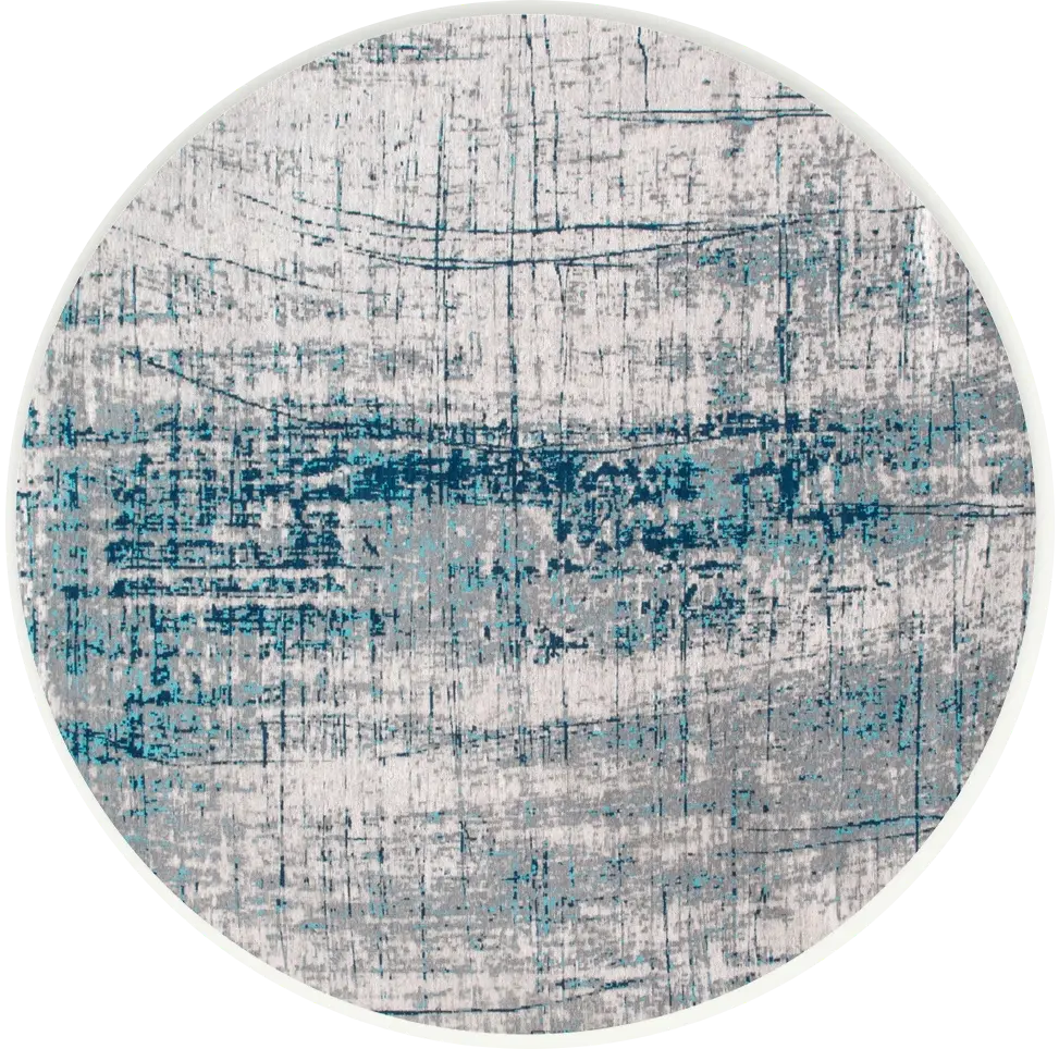 Dywan okrągły Bronx Azurite 8421 | Rozmiar: Ø 140 cm