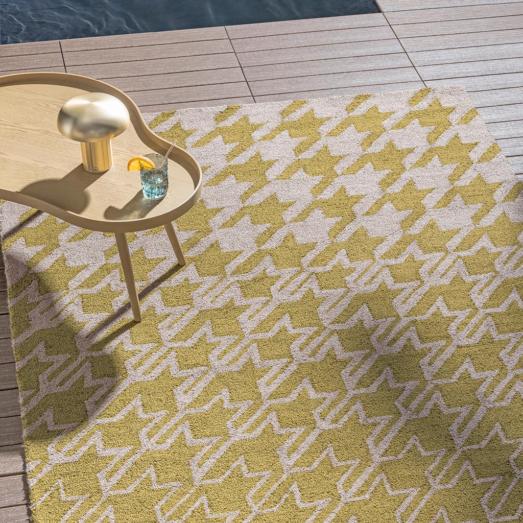 Dywan Uliczny TB Houndstooth Mustard 455706 | Rozmiar: 250 x 350 cm