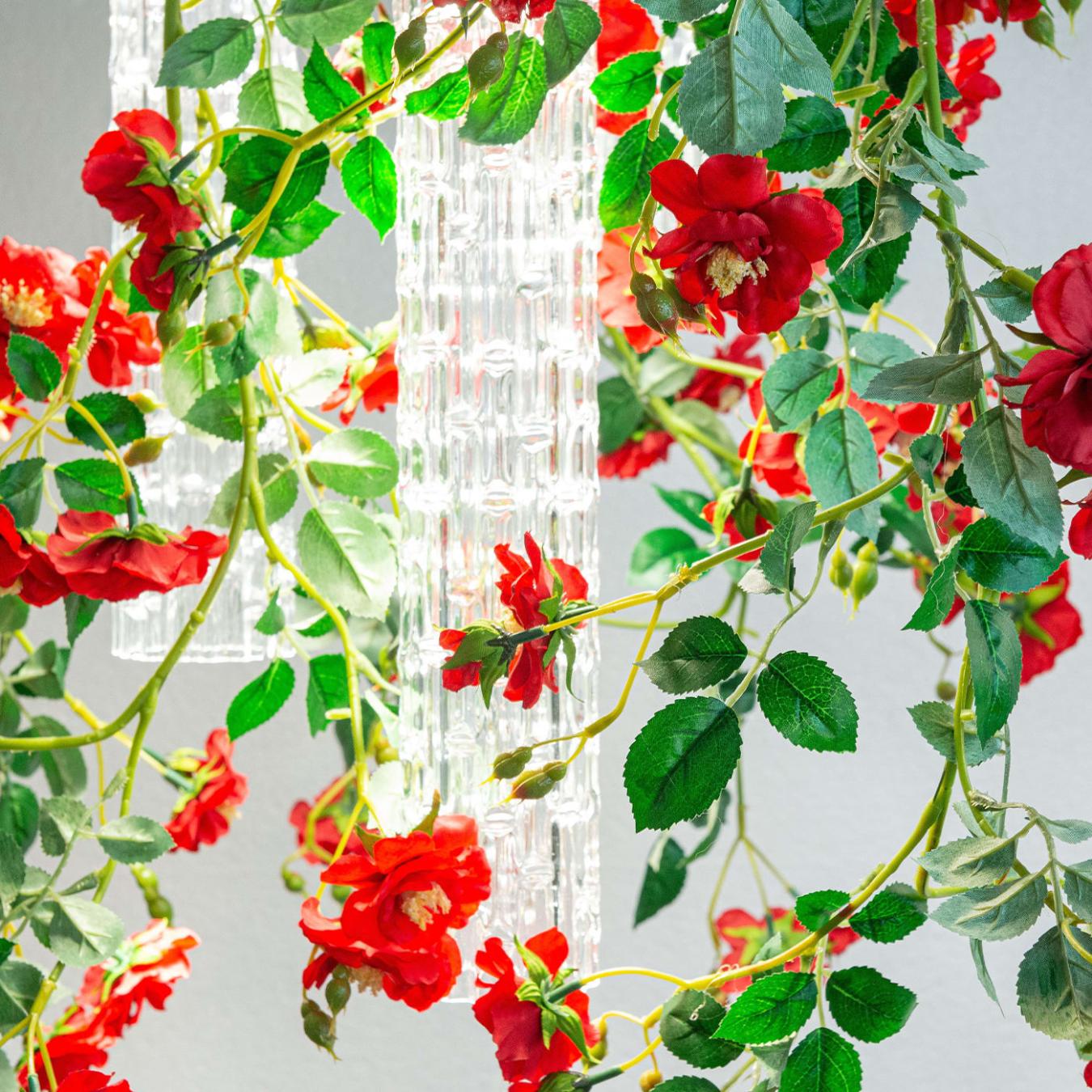 Mały żyrandol Red Roses