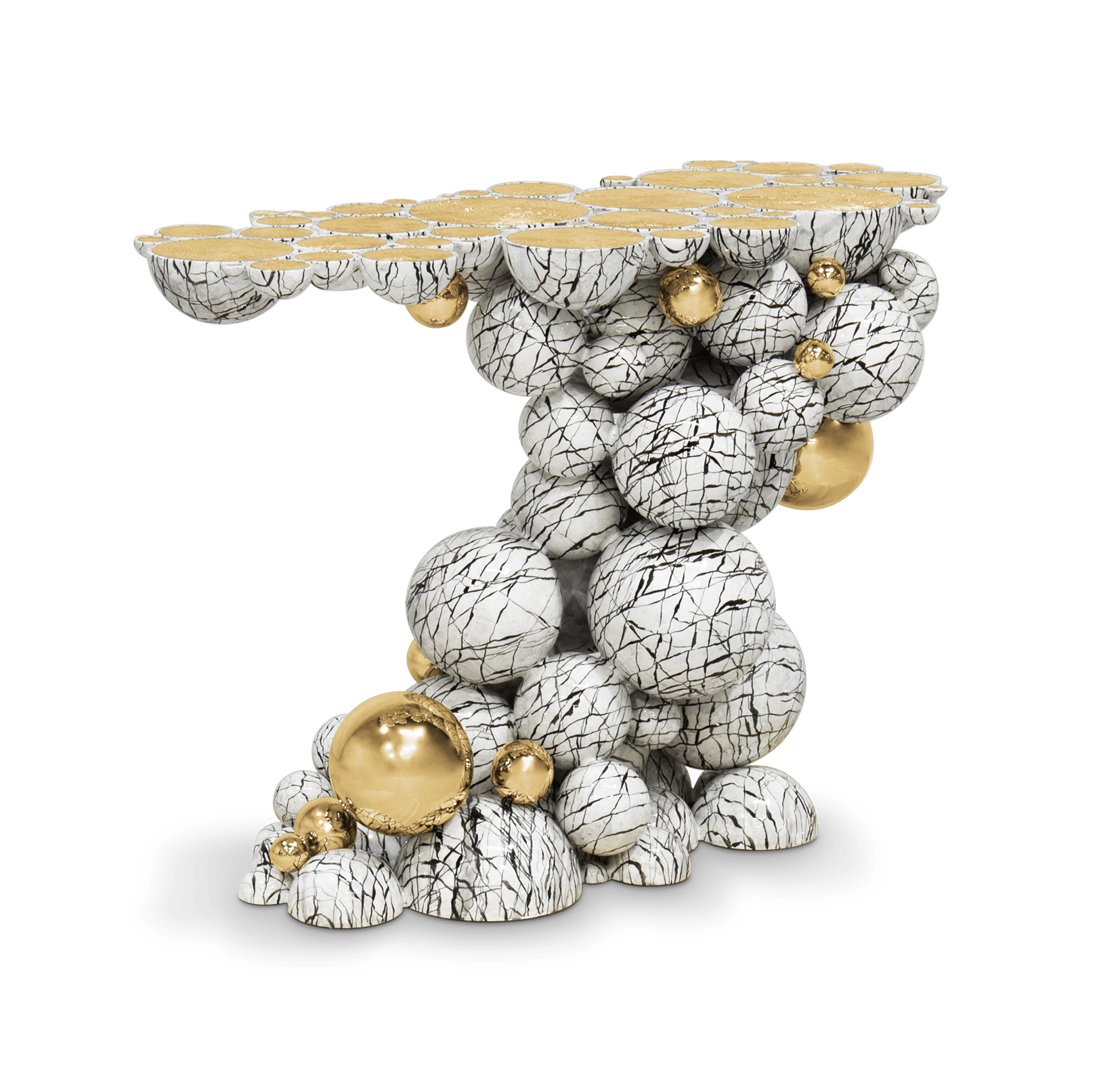 Konsola z imitacji marmuru Orbit