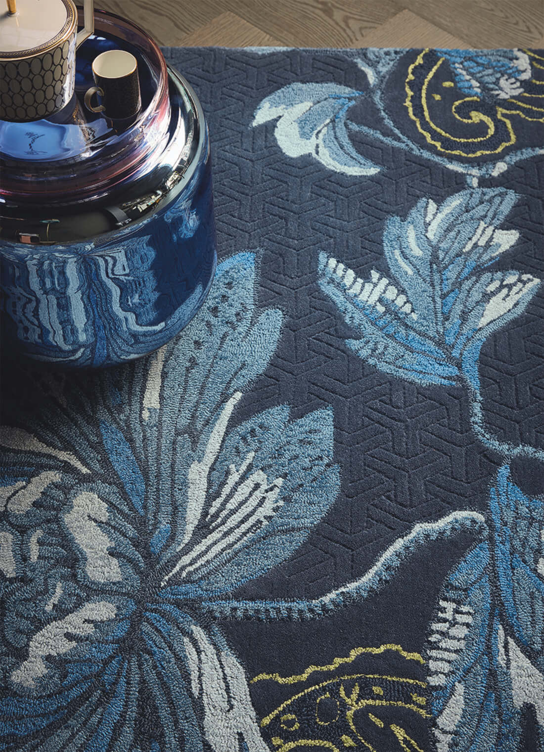 Dywan Fable Floral Blue 37508 | Rozmiar: 250 x 350 cm