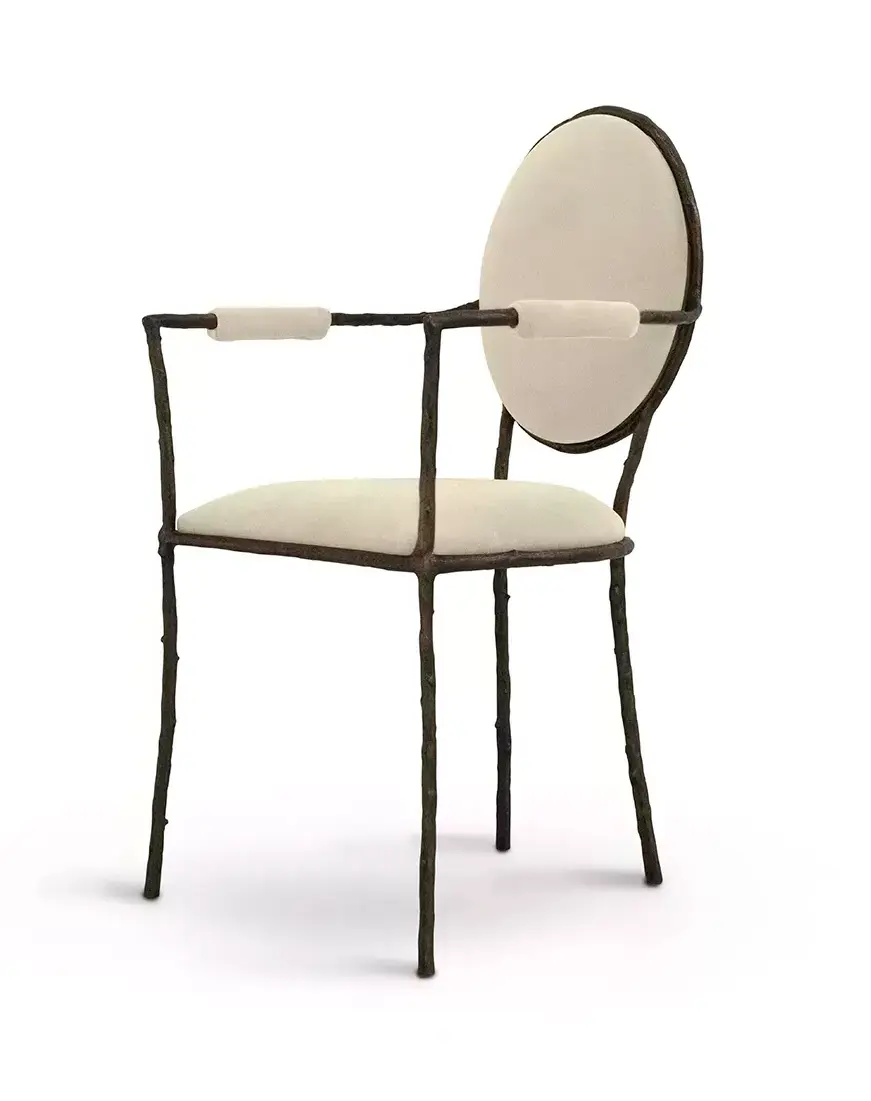 Krzesło jadalniane Elowen z podłokietnikami