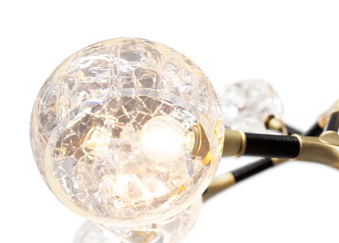 Lampa wisząca nieregularna wieloabażurowa