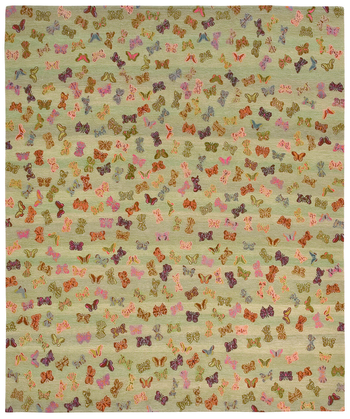 Dywan Little Butterfly Green | Rozmiar: 200 x 300 cm