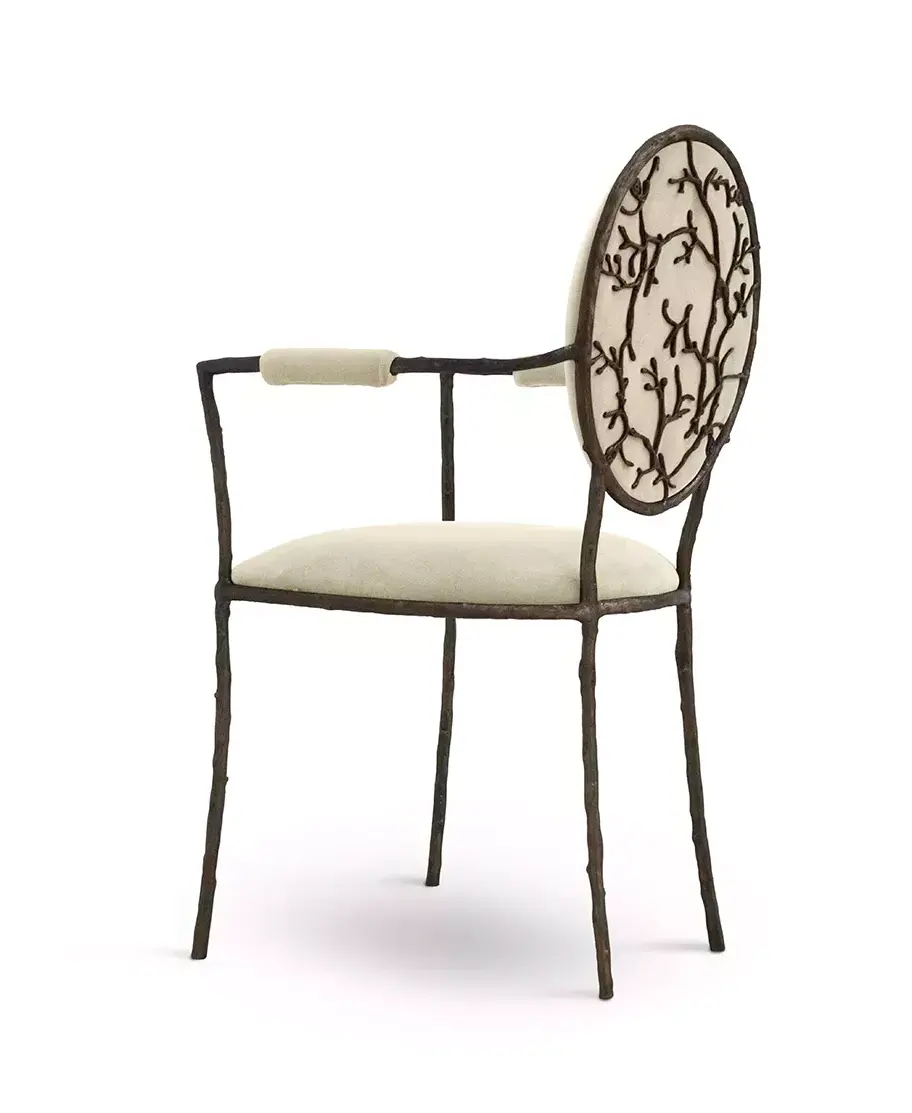 Krzesło jadalniane Elowen z podłokietnikami