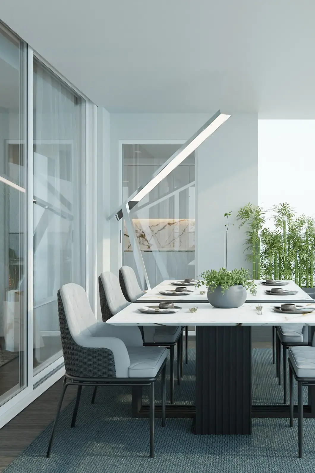 Zewnętrzna lampa podłogowa Horizon - 3