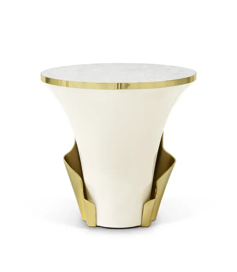 Stolik boczny Solstice z macicą perłową