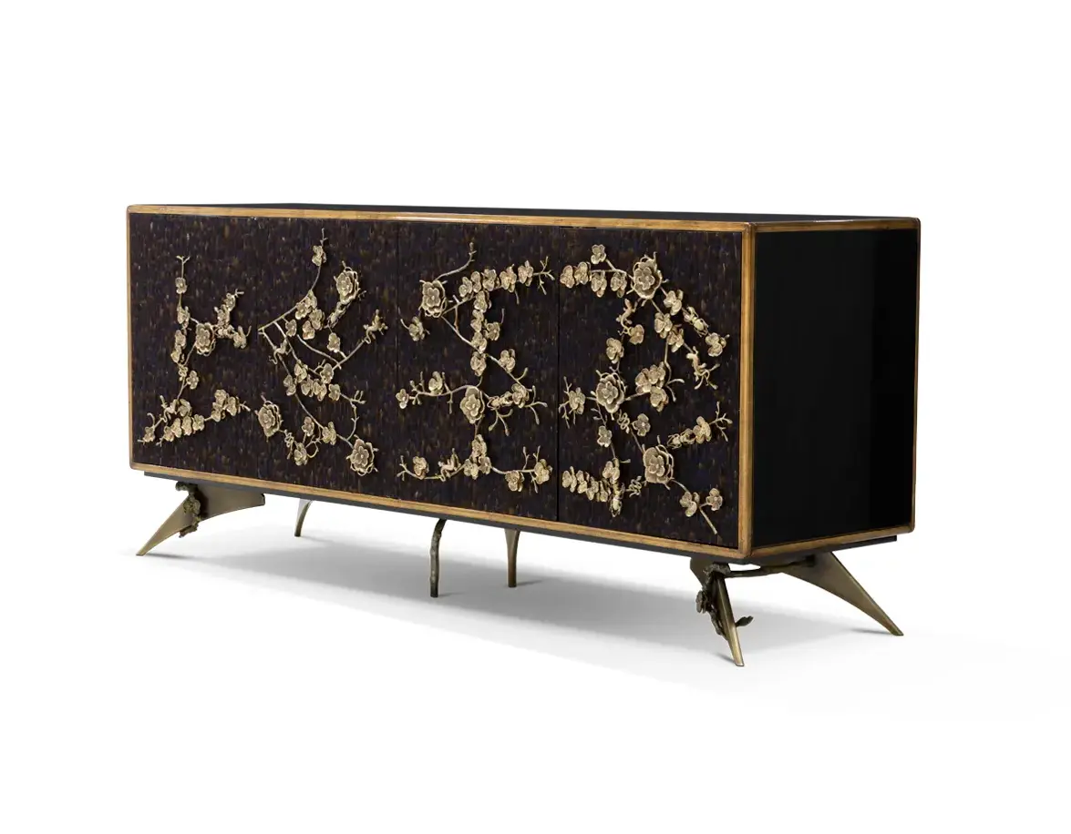 Kredens Mirage z piór fioletowych