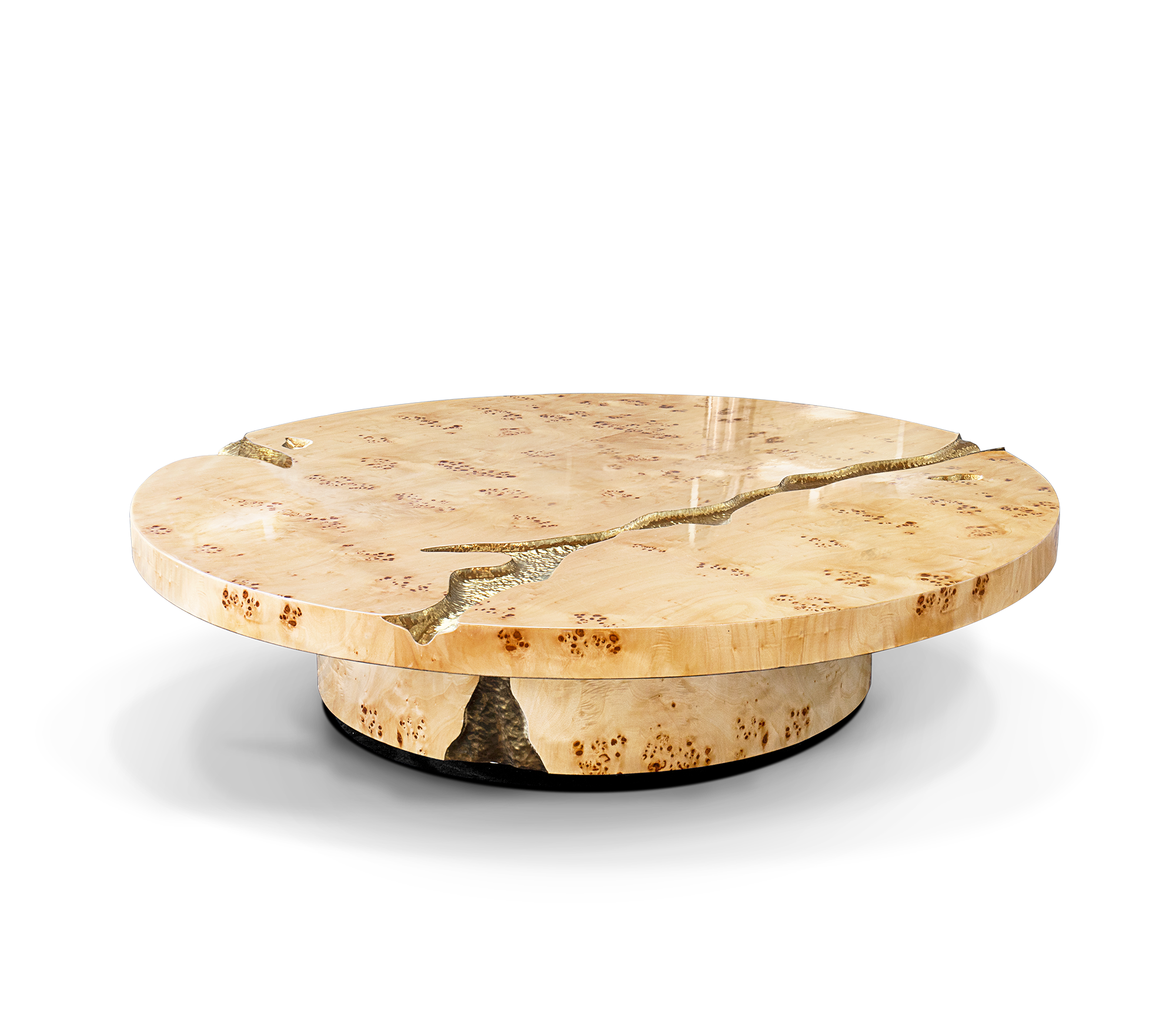 Zestaw stolików Dominion z korzenia topoli, 3-częściowy