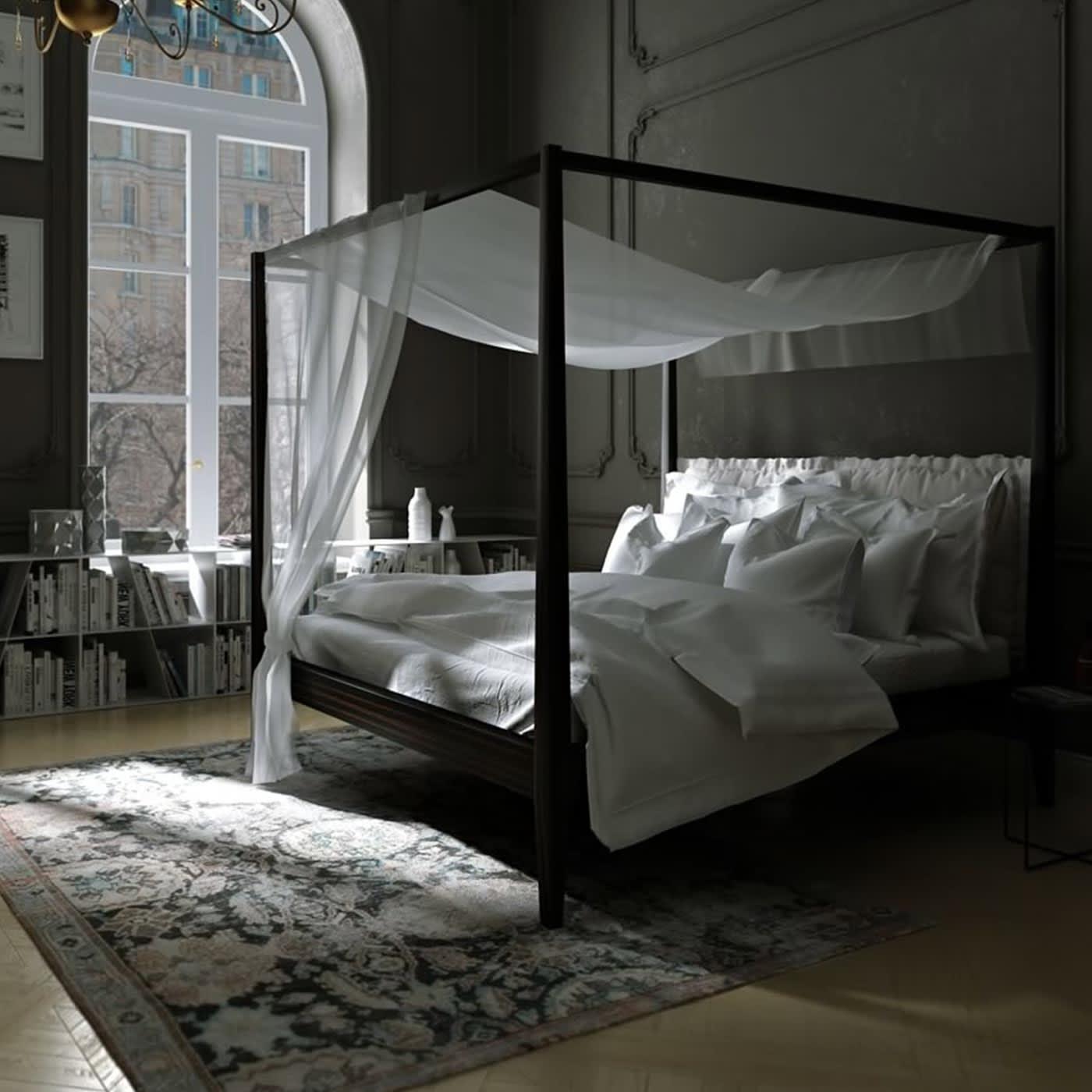 Łóżko z baldachimem Aida włoskie