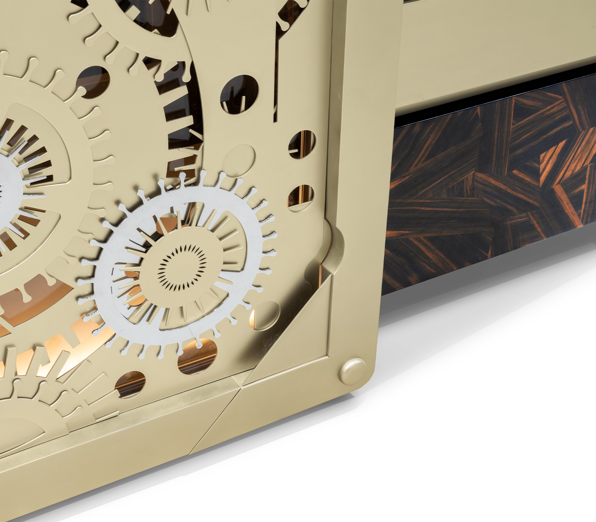 Szampański matowy sejf Baron