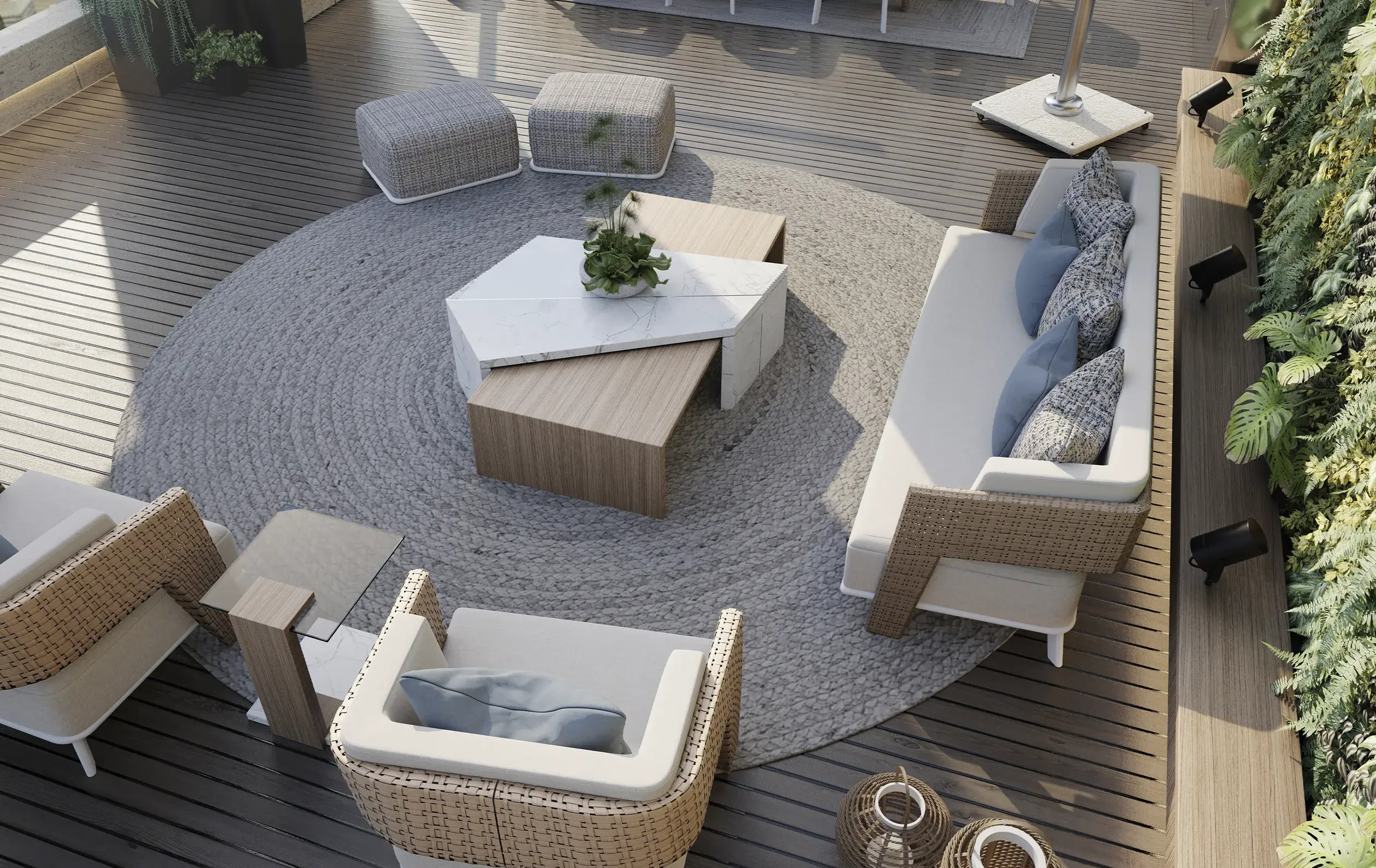 Stolik kawowy ogrodowy Monarch - 3