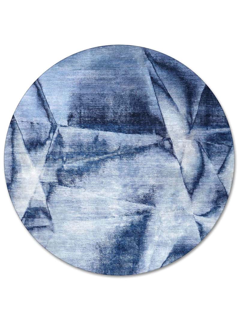 Dywan Okrągły No. 03 Navy Blue