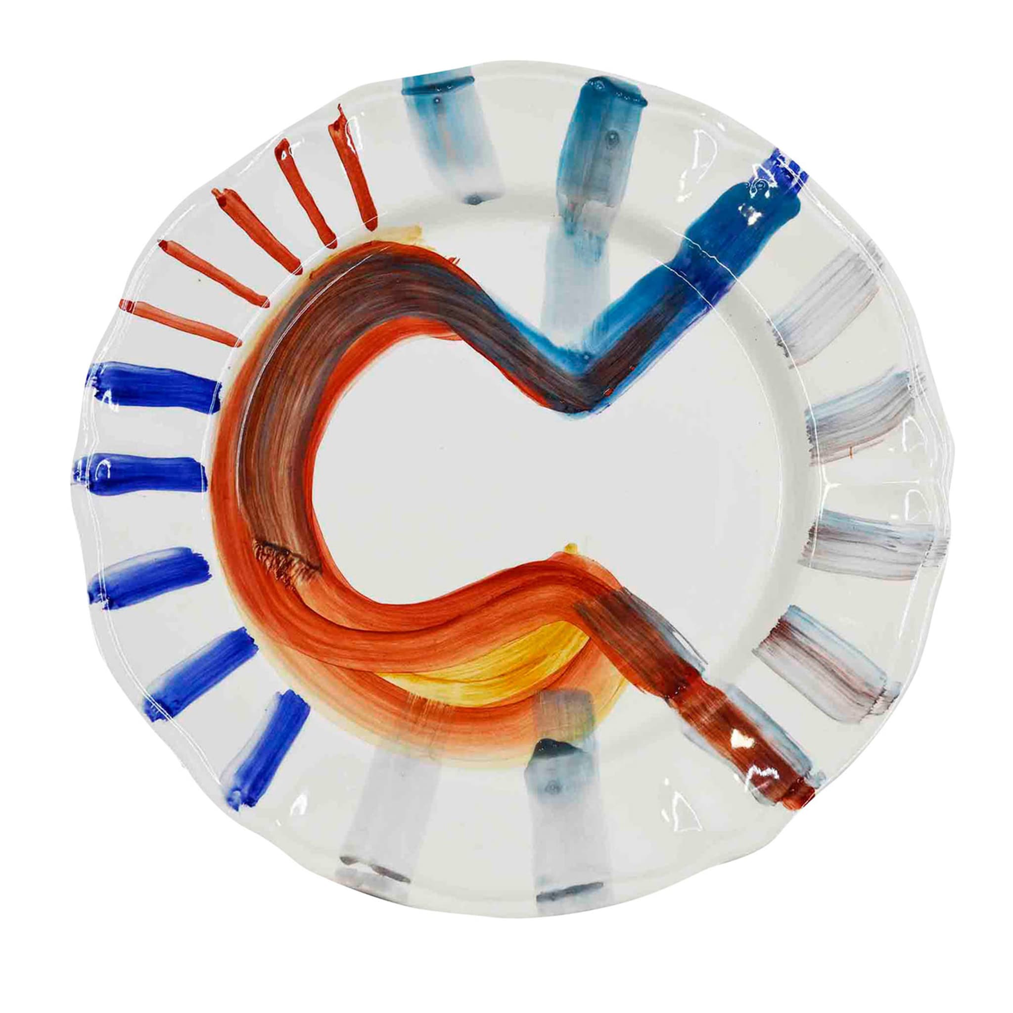 Ręcznie robiony talerz ceramiczny