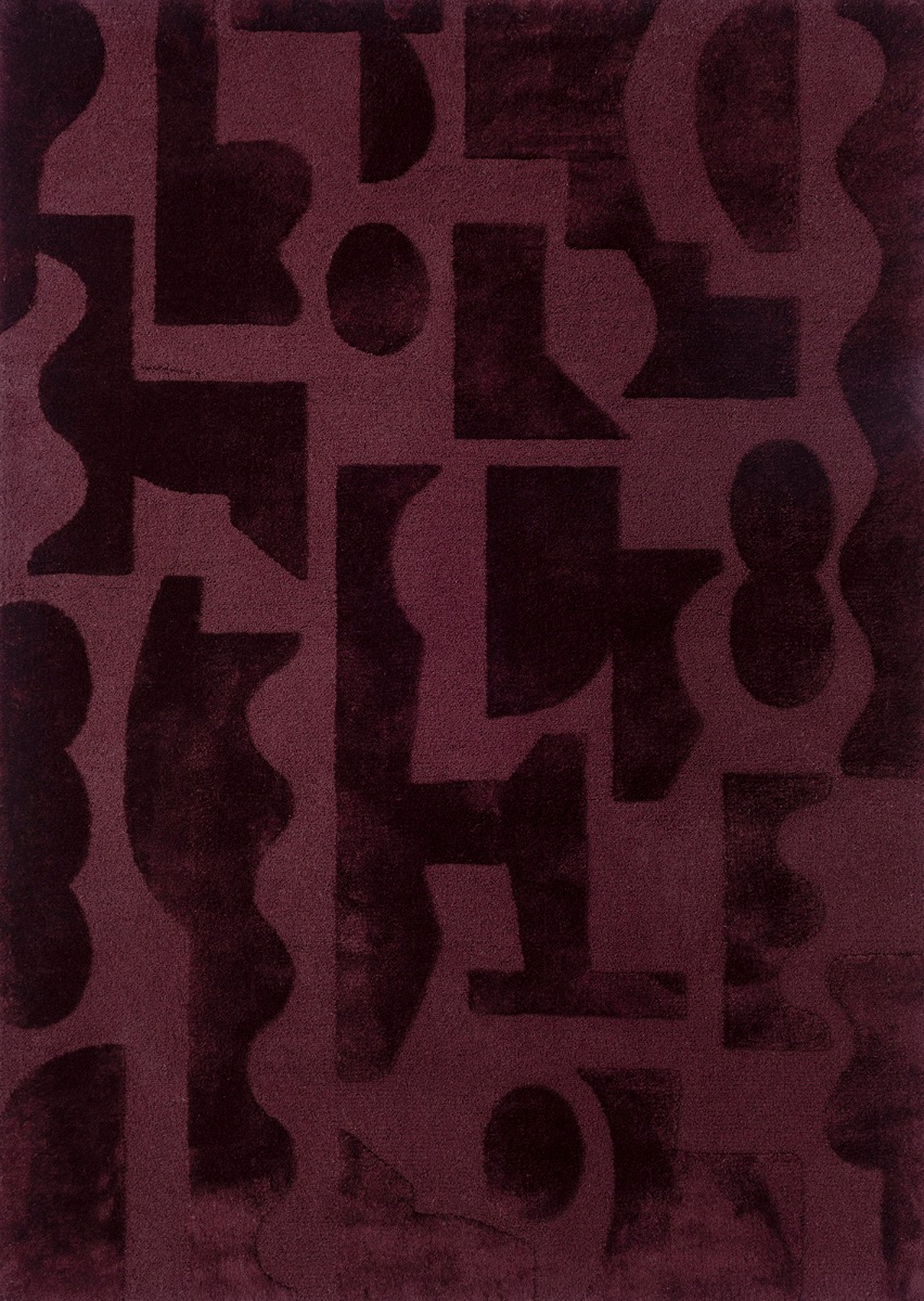 Dywan Mural Modest Burgundy 121100 | Rozmiar: 140 x 200 cm