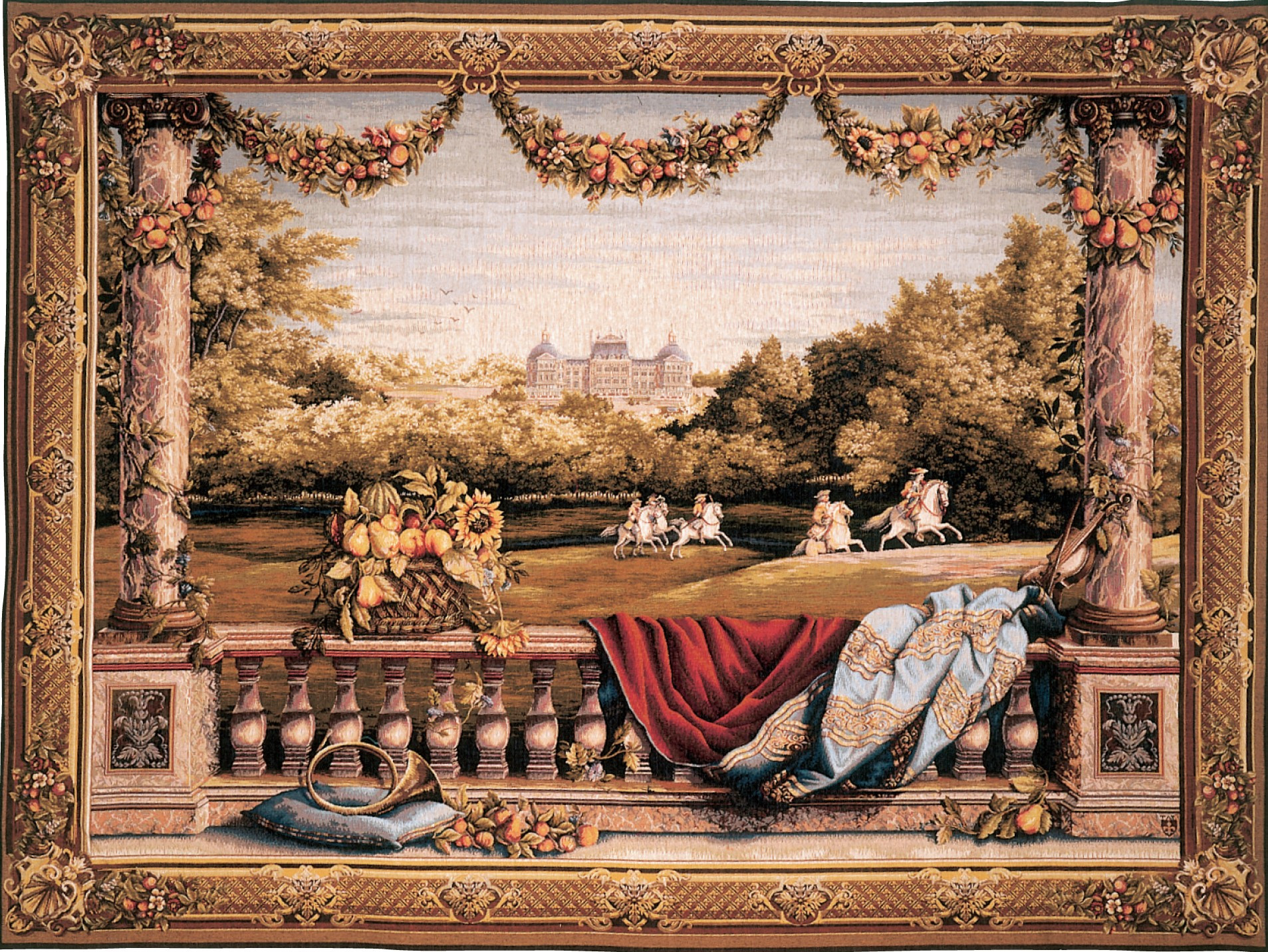 Gobelin Bellevue Castle | Rozmiar: 110 x 150 cm