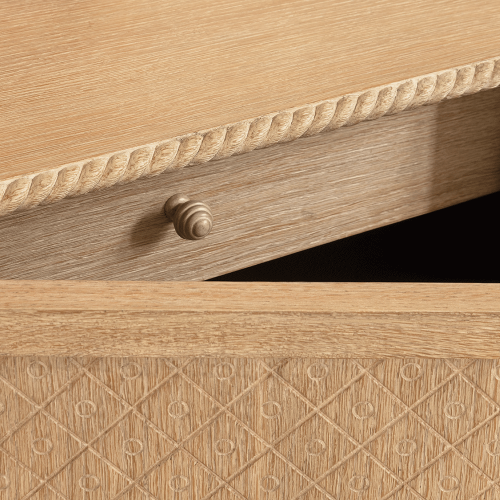 Kredens York Venetian White Oak