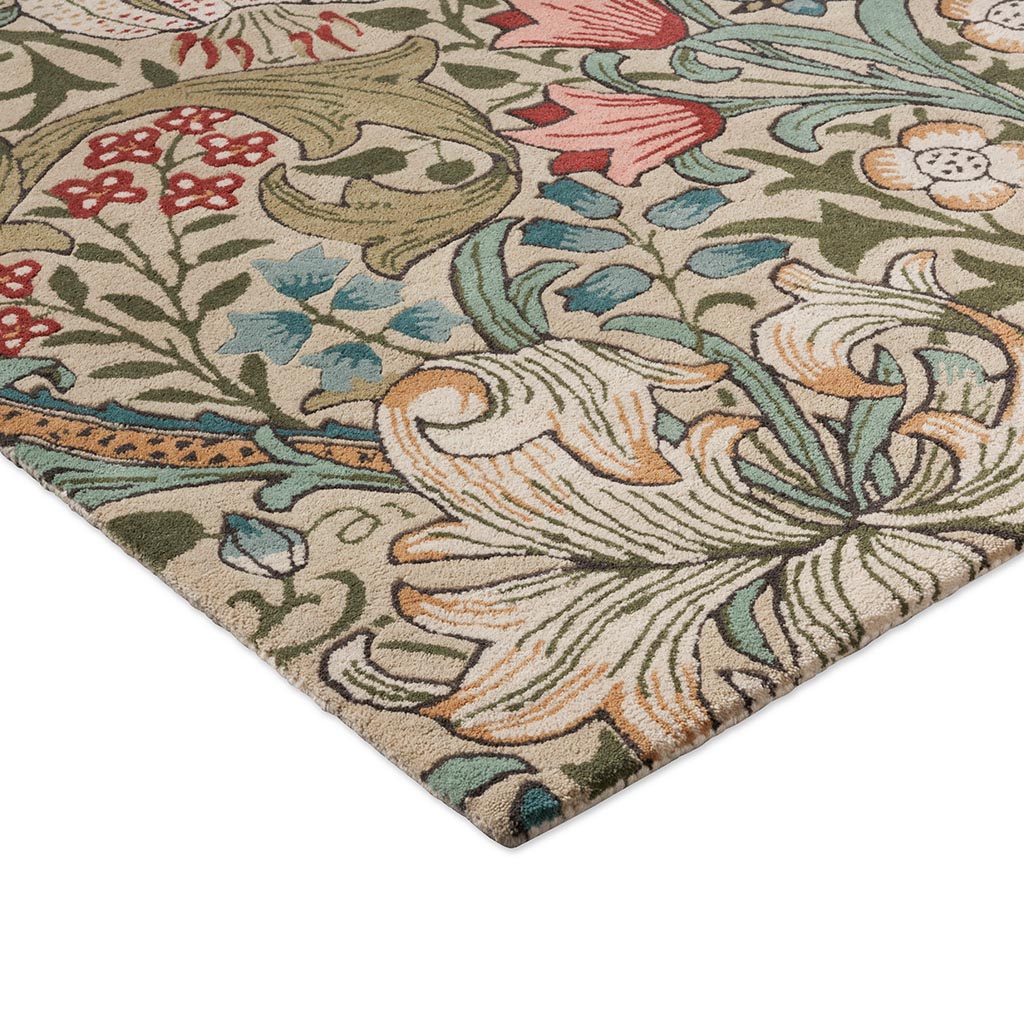 Dywan Golden Lily Green Red | Rozmiar: 250 × 350 cm
