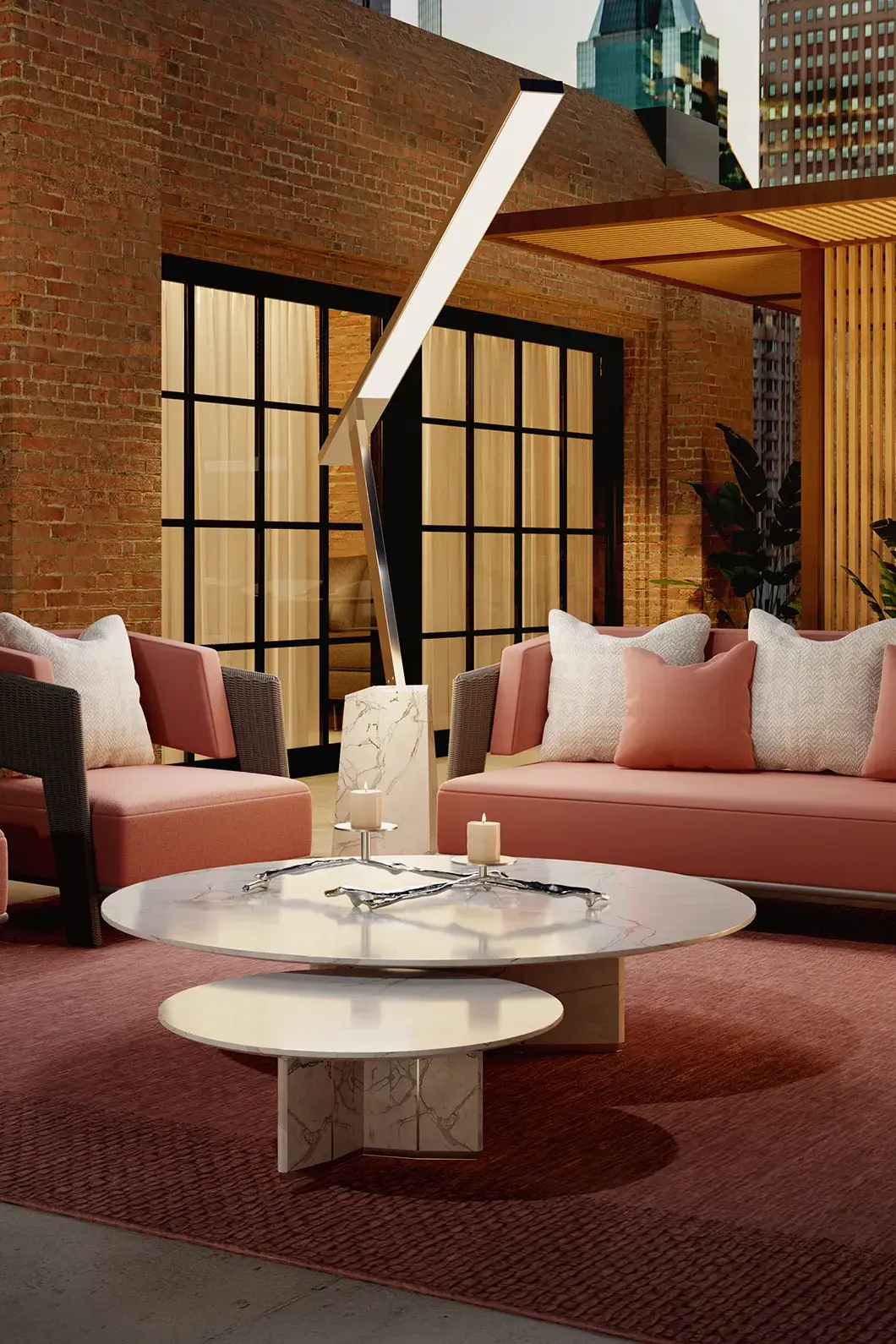 Zewnętrzna lampa podłogowa Horizon - 2