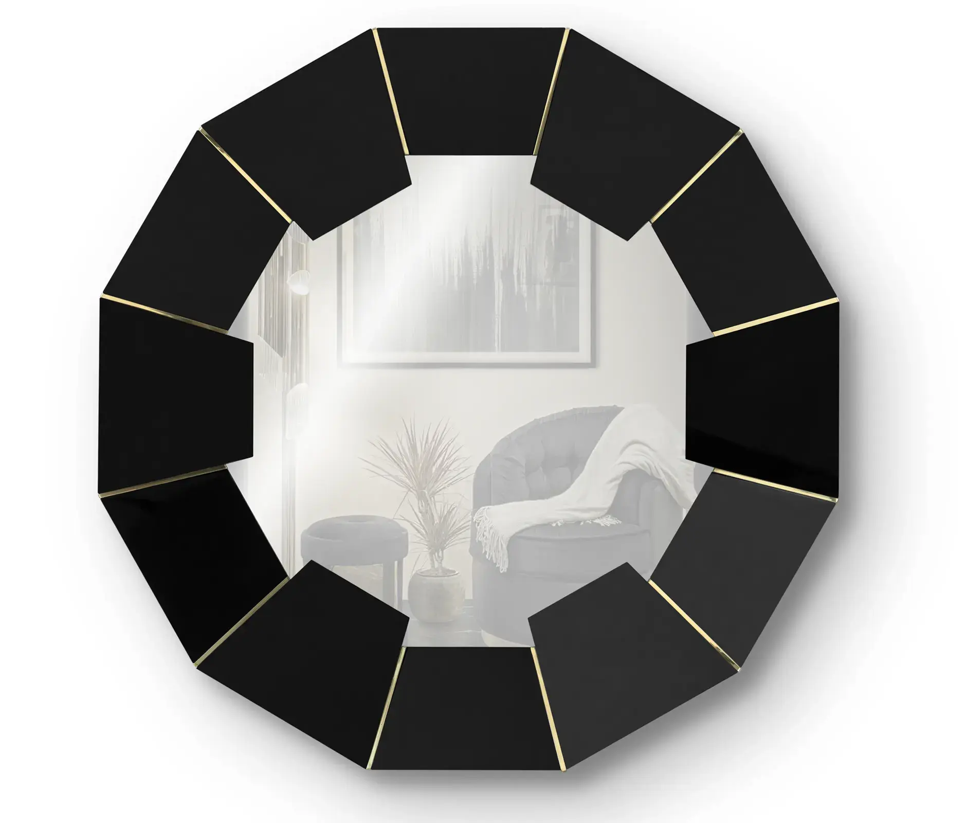 Lustro Radiance czarne