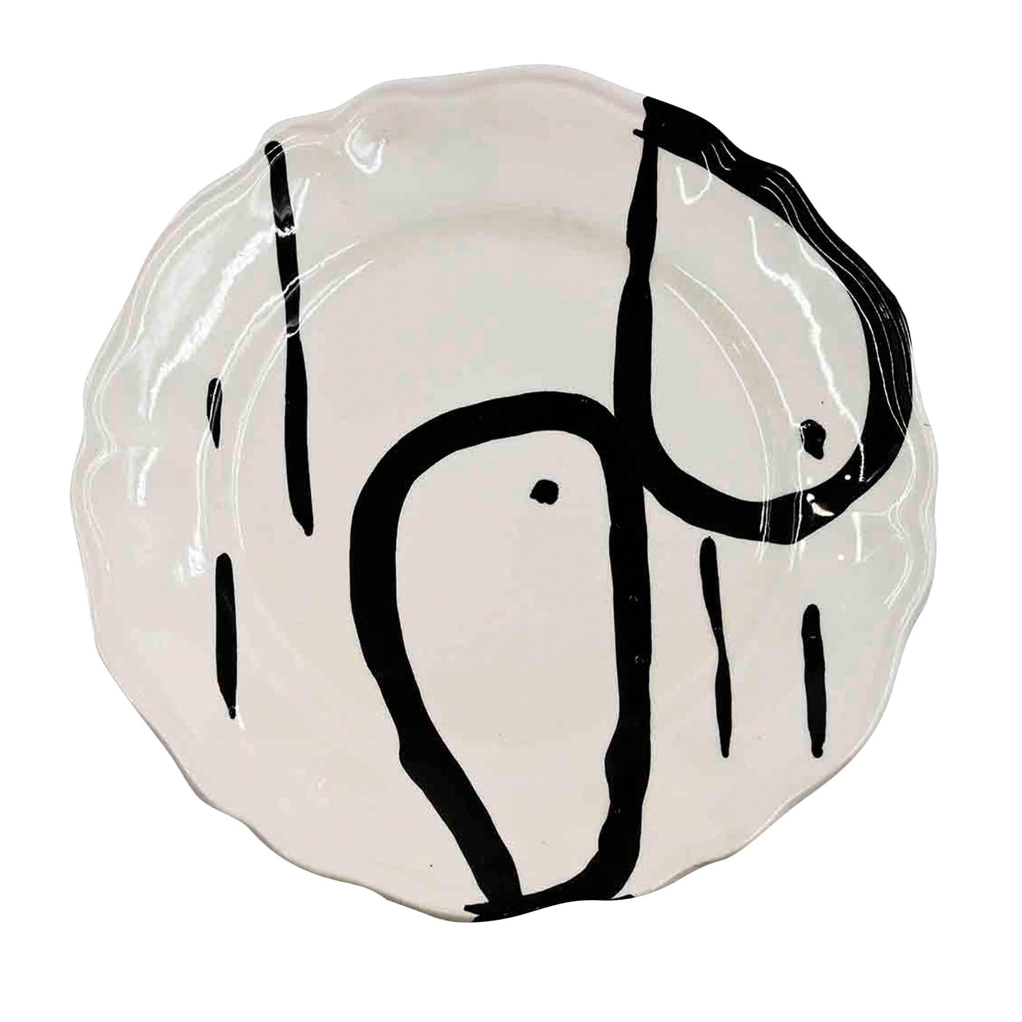 Ręcznie robiony talerz ceramiczny
