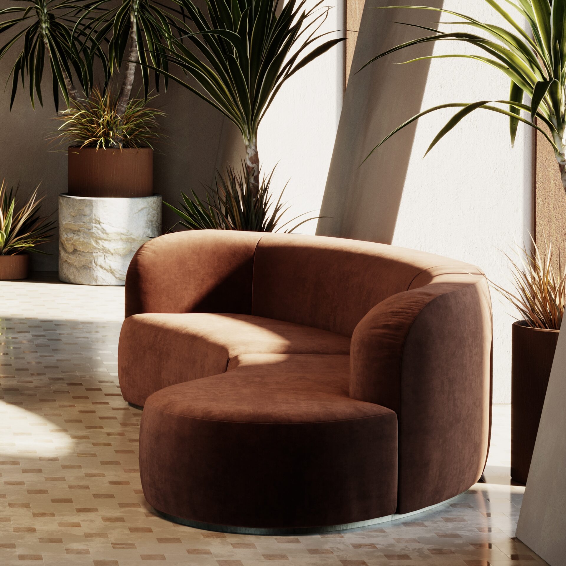 Zakrzywiona sofa Bolla