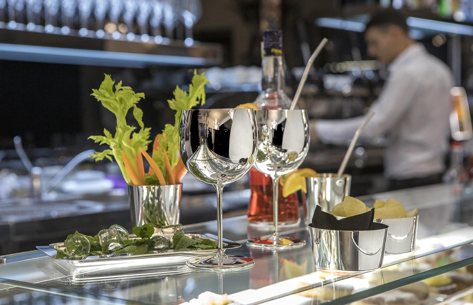 Posrebrzana owalna taca Grand Gourmet | Wymiary: 27 × 46 - 2