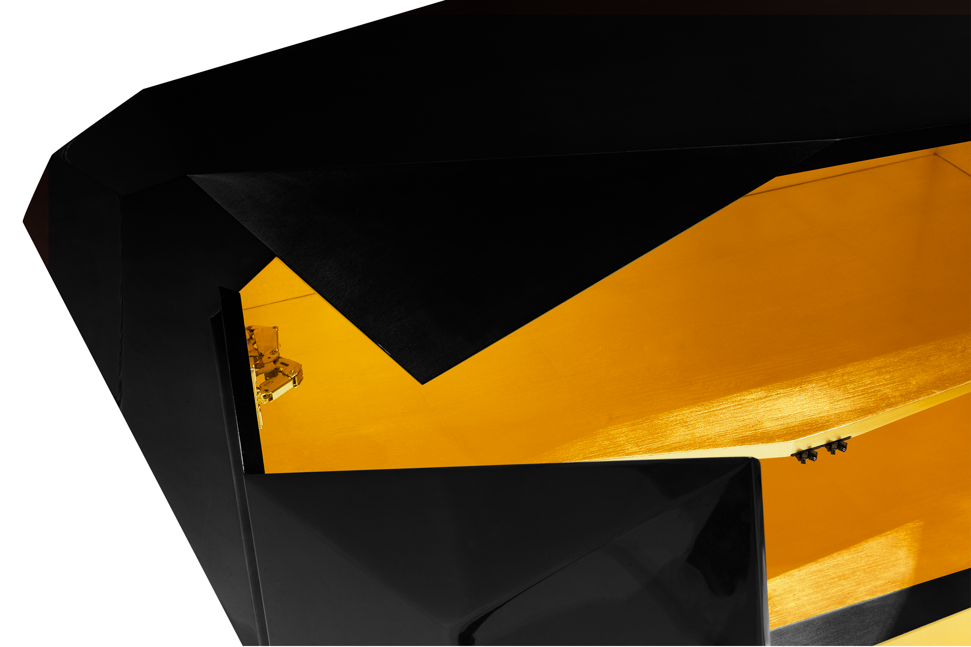 Czarny kredens Prism 3