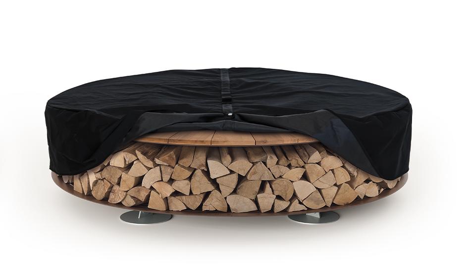 Zero Wood palenisko ogrodowe | Wykończeniowy: Kasztanowe drewno | Wymiary: Ø 300 cm