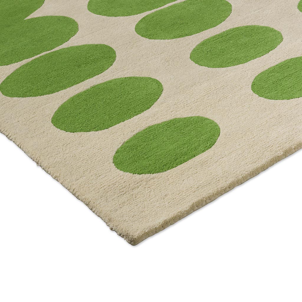 Dywan Optical Oval Green/Cream