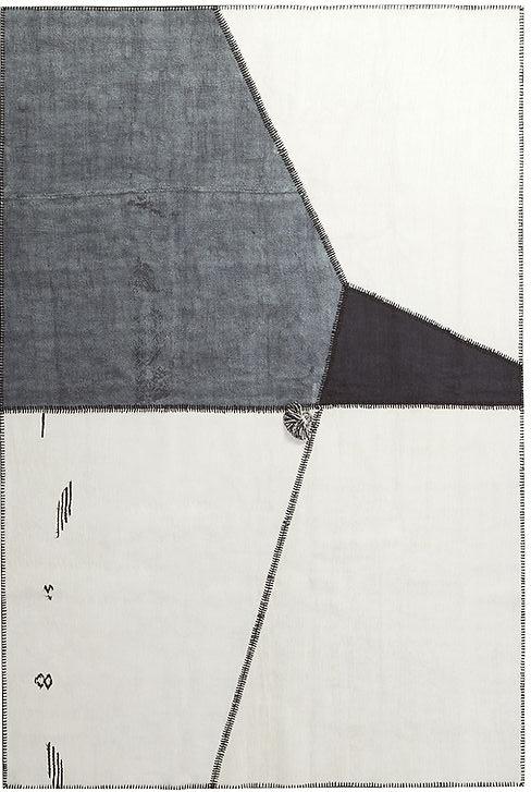 Dywan White For Three Patchwork Hemp