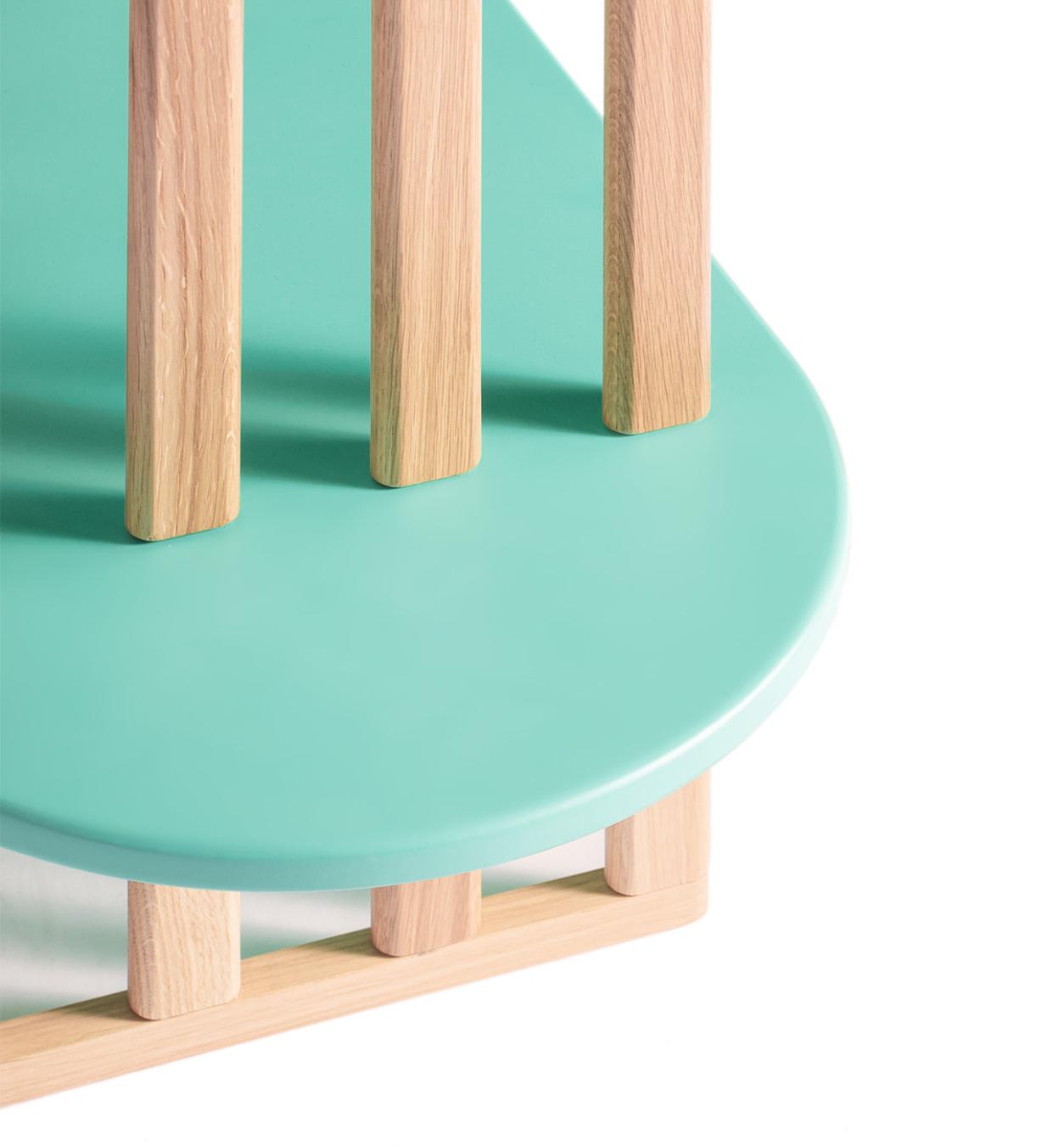 Zielony Czteropółkowy Regał