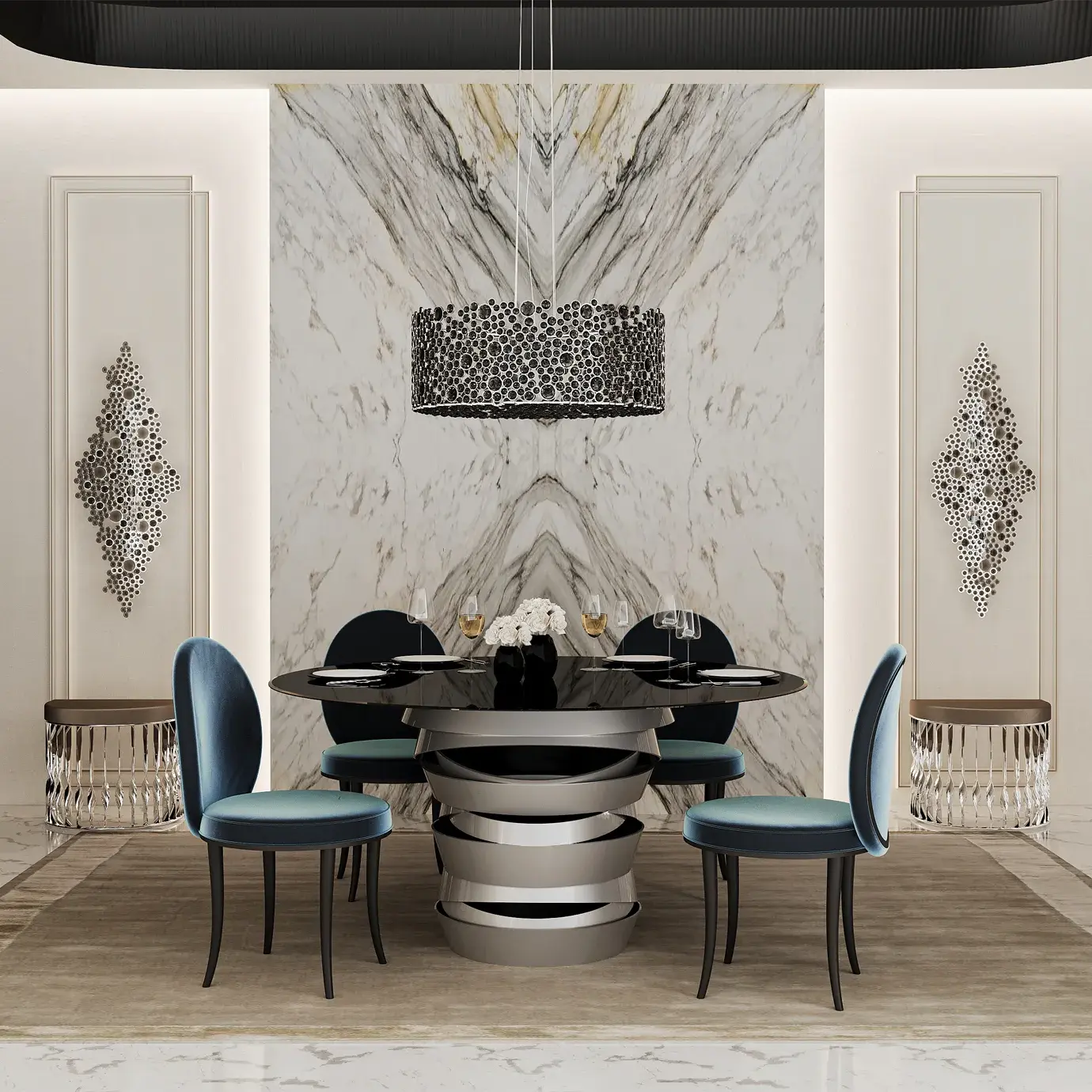 Krzesło jadalniane Mistral z tapicerowanym oparciem - 2