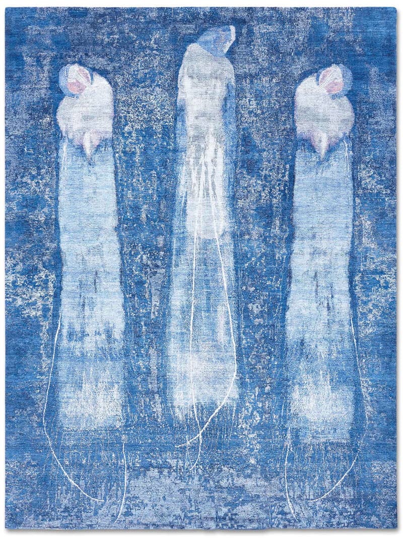 Dywan Three Birds NavyBlue on DarkBlue | Rozmiar: 183 x 274 cm