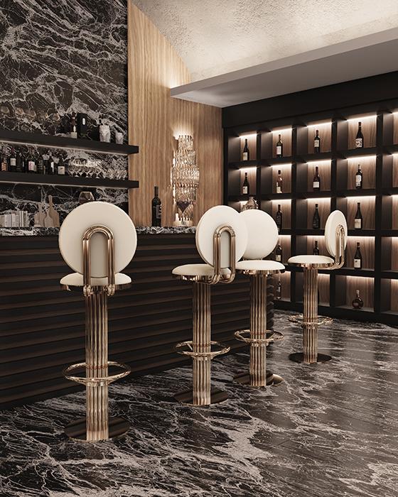 Stołek barowy Keira Round - 2