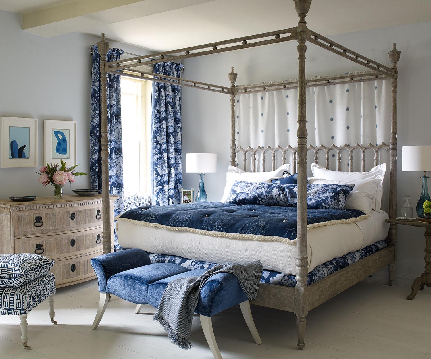 Morris King Bed Greyed Oak