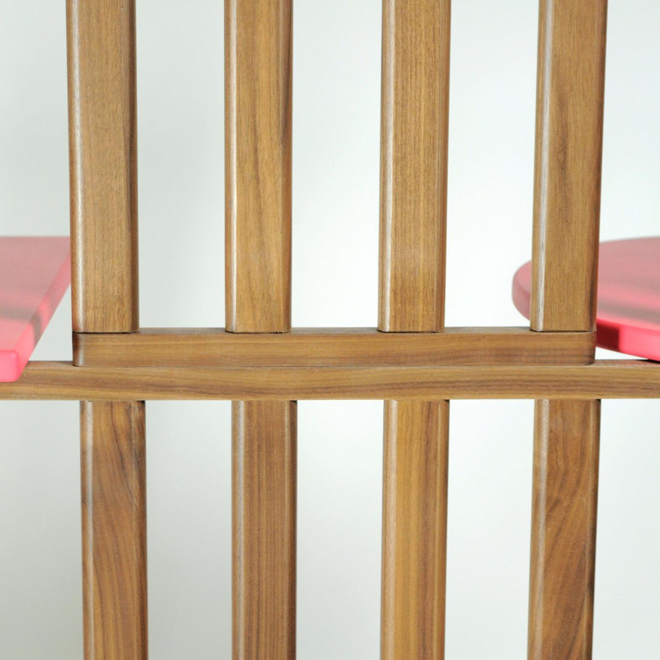 Różowy Pięciopiętrowy Regał