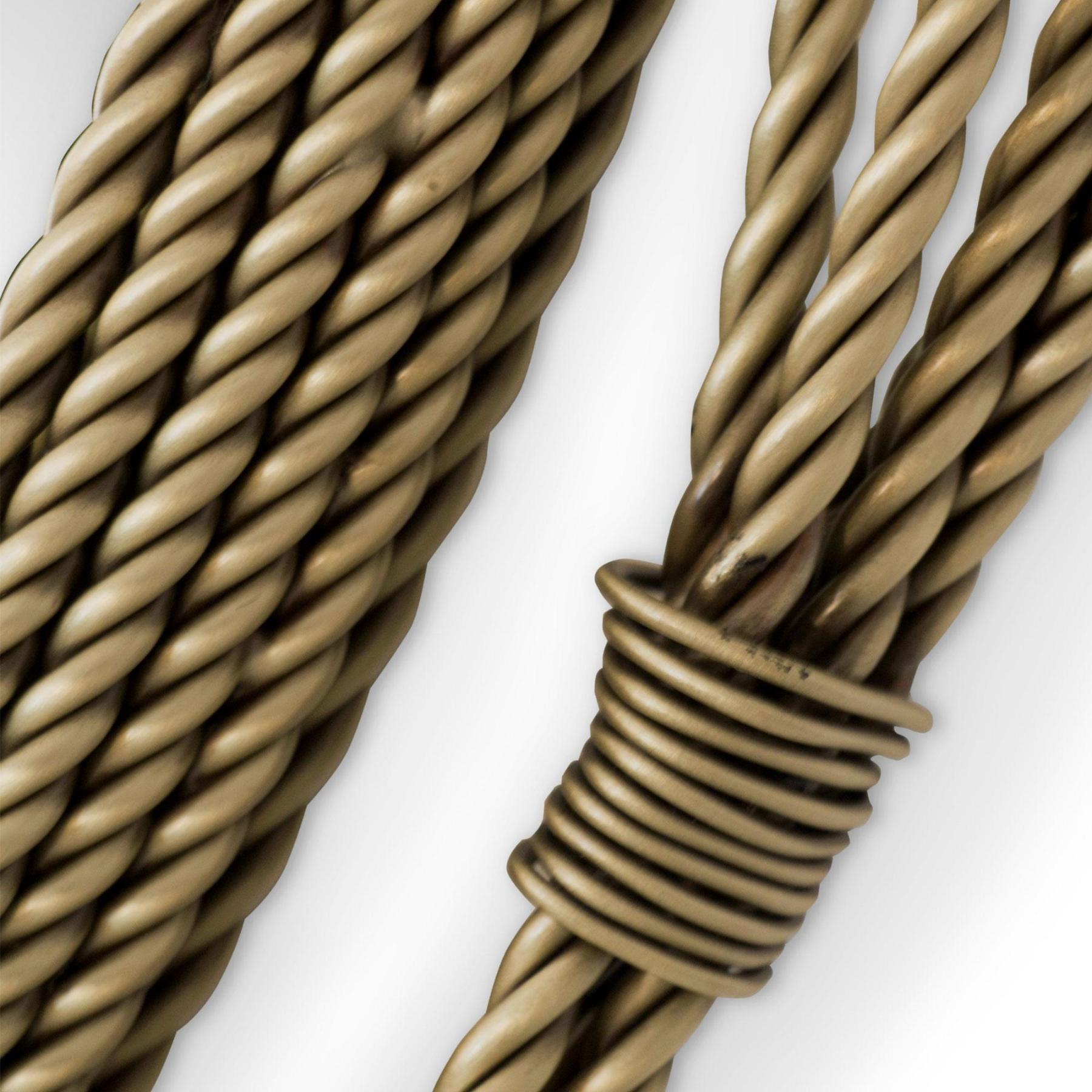 Lustro ścienne okrągłe mosiężne