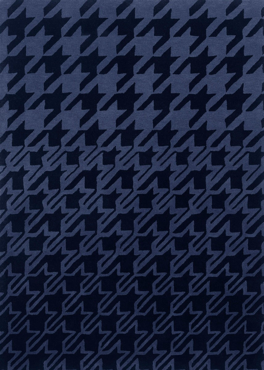 Dywan Houndstooth Dark Blue 162808 | Rozmiar: 200 x 280 cm