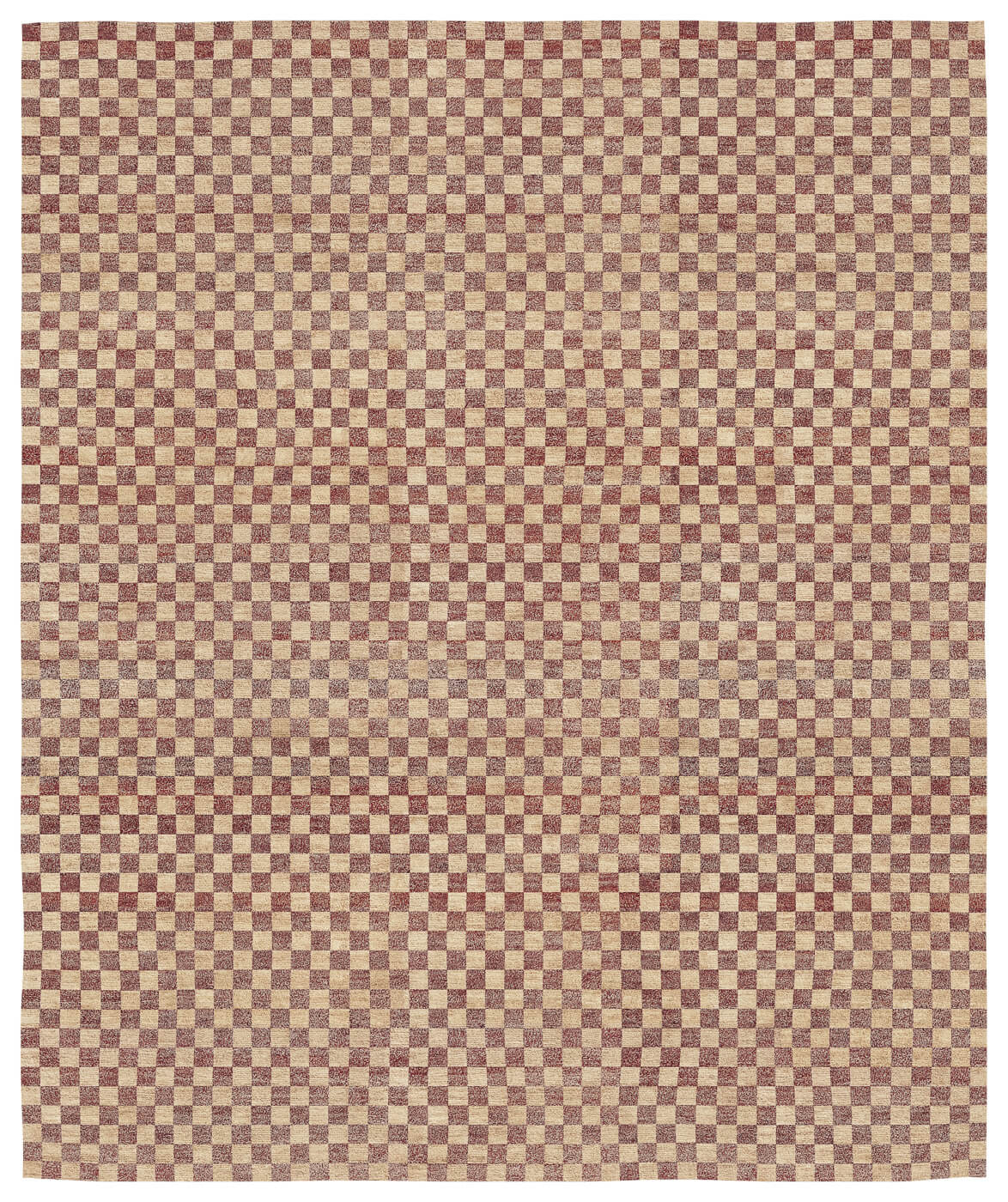 Dywan Mauro Checkerboard Dark Red