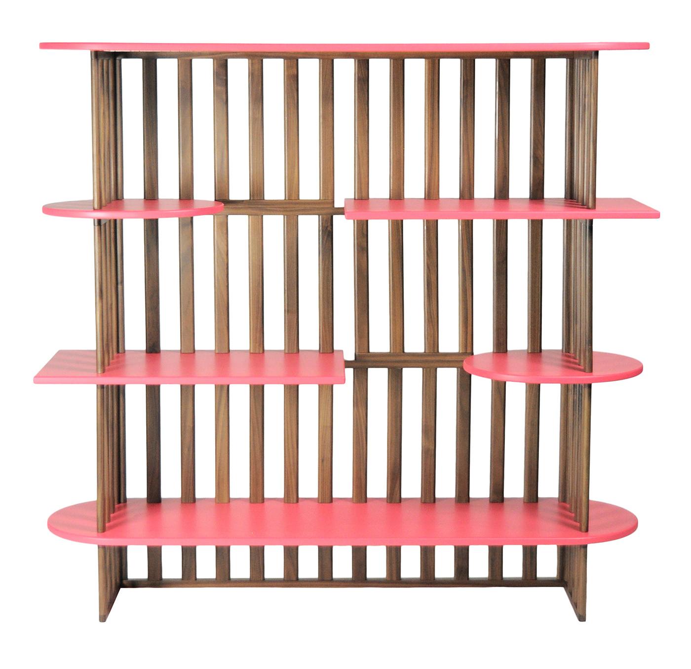 Różowy Czteropiętrowy Regał