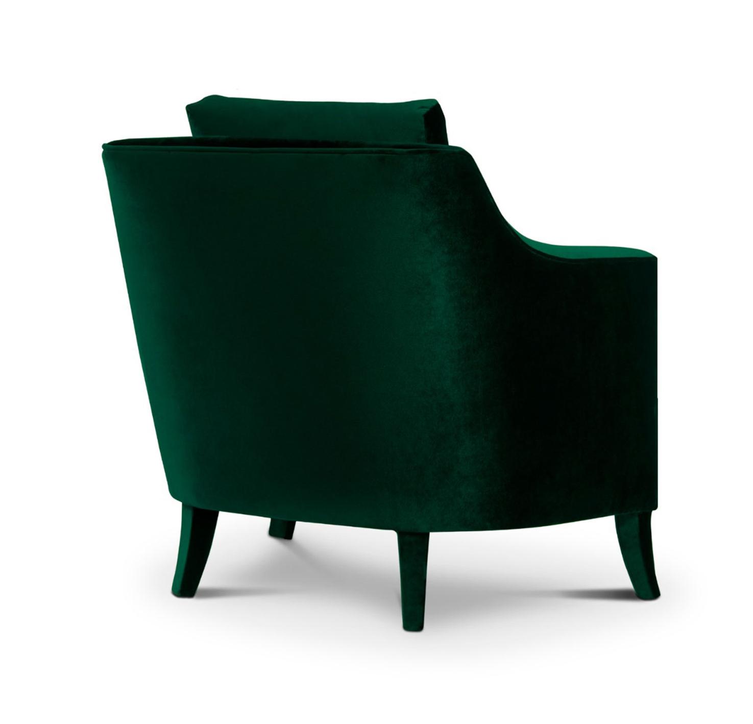 Fotel welurowy pluszowy