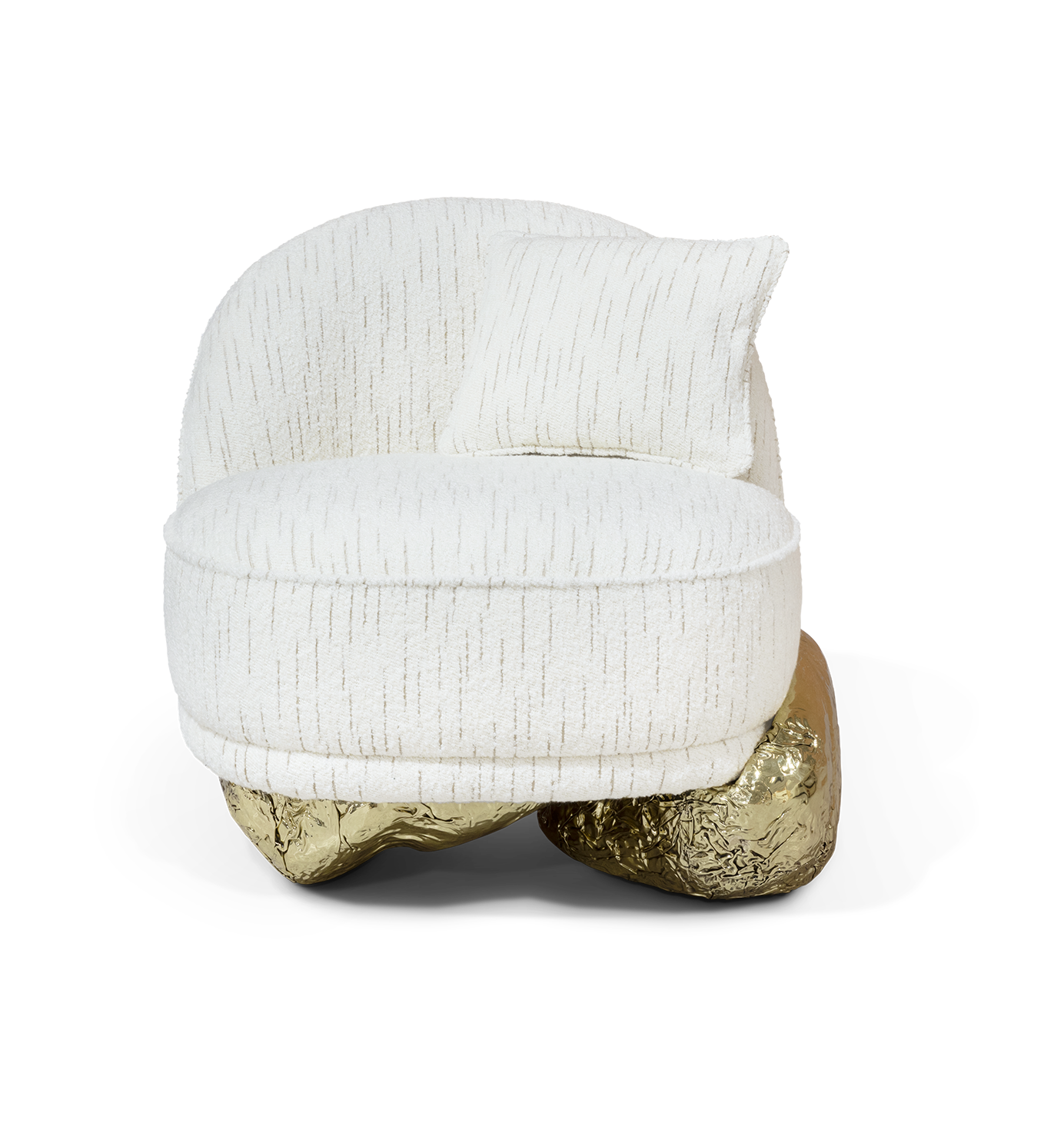 Biały fotel Angora II