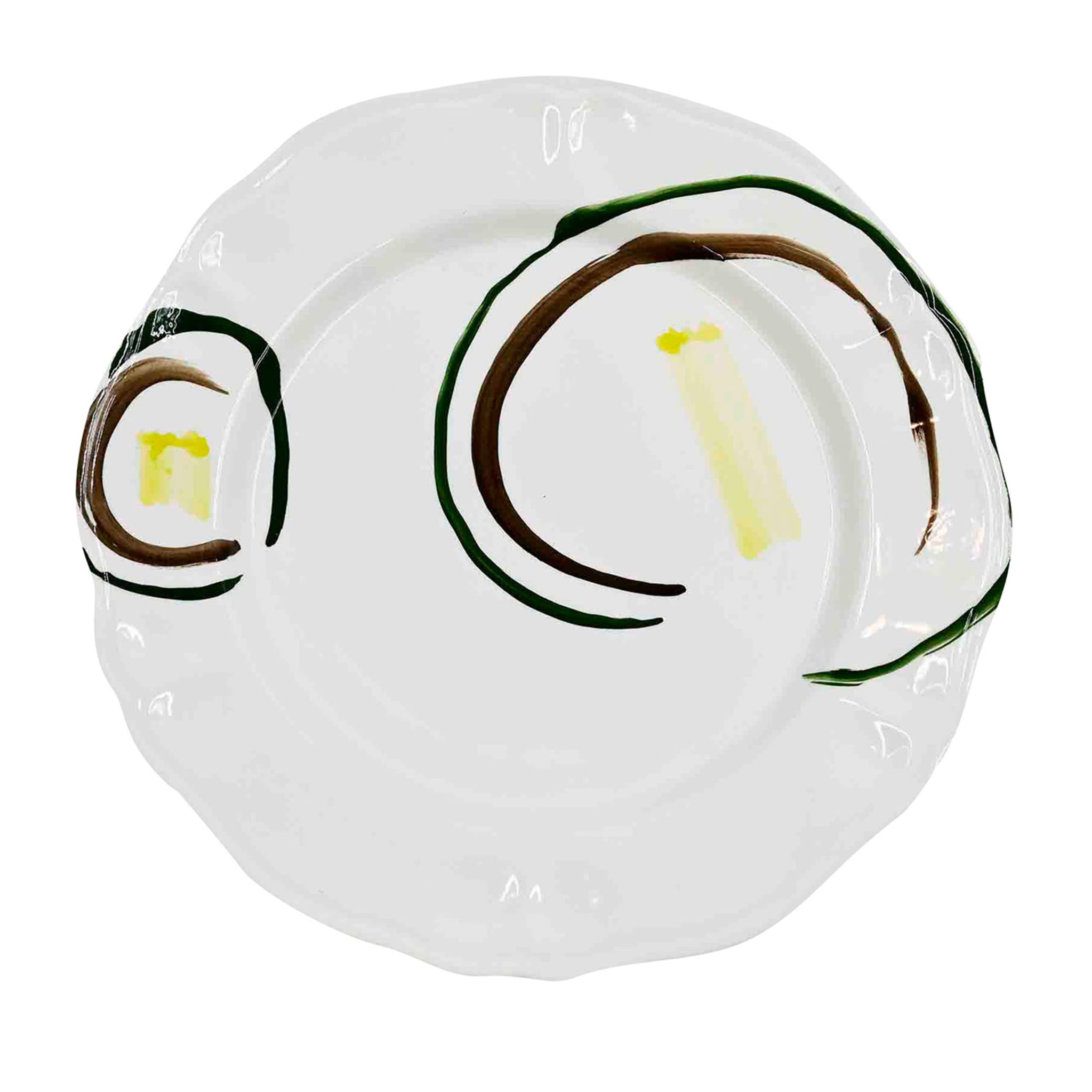 Ręcznie robiony talerz ceramiczny