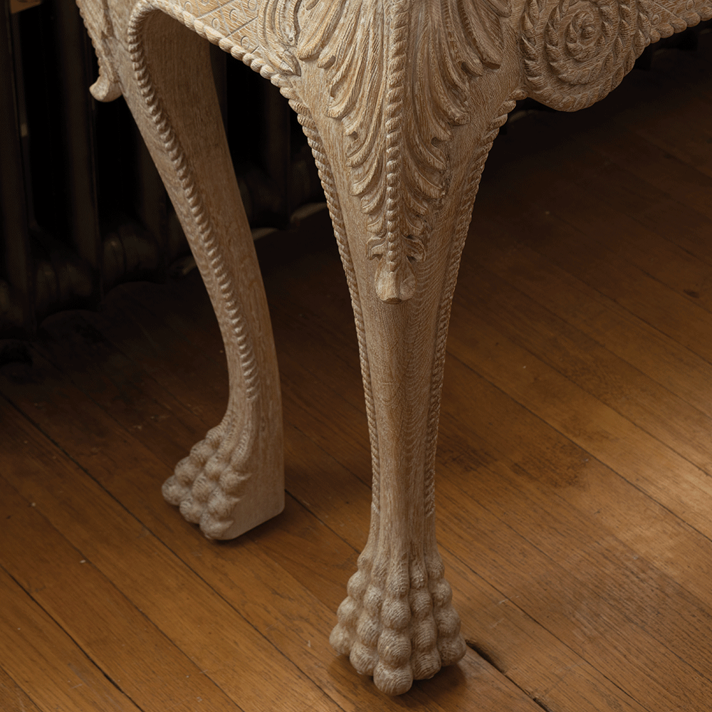 Mini konsola York Venetian White Oak