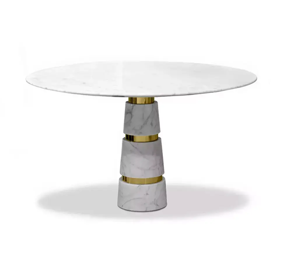 Stół jadalniany Avalanche z marmurem Carrara