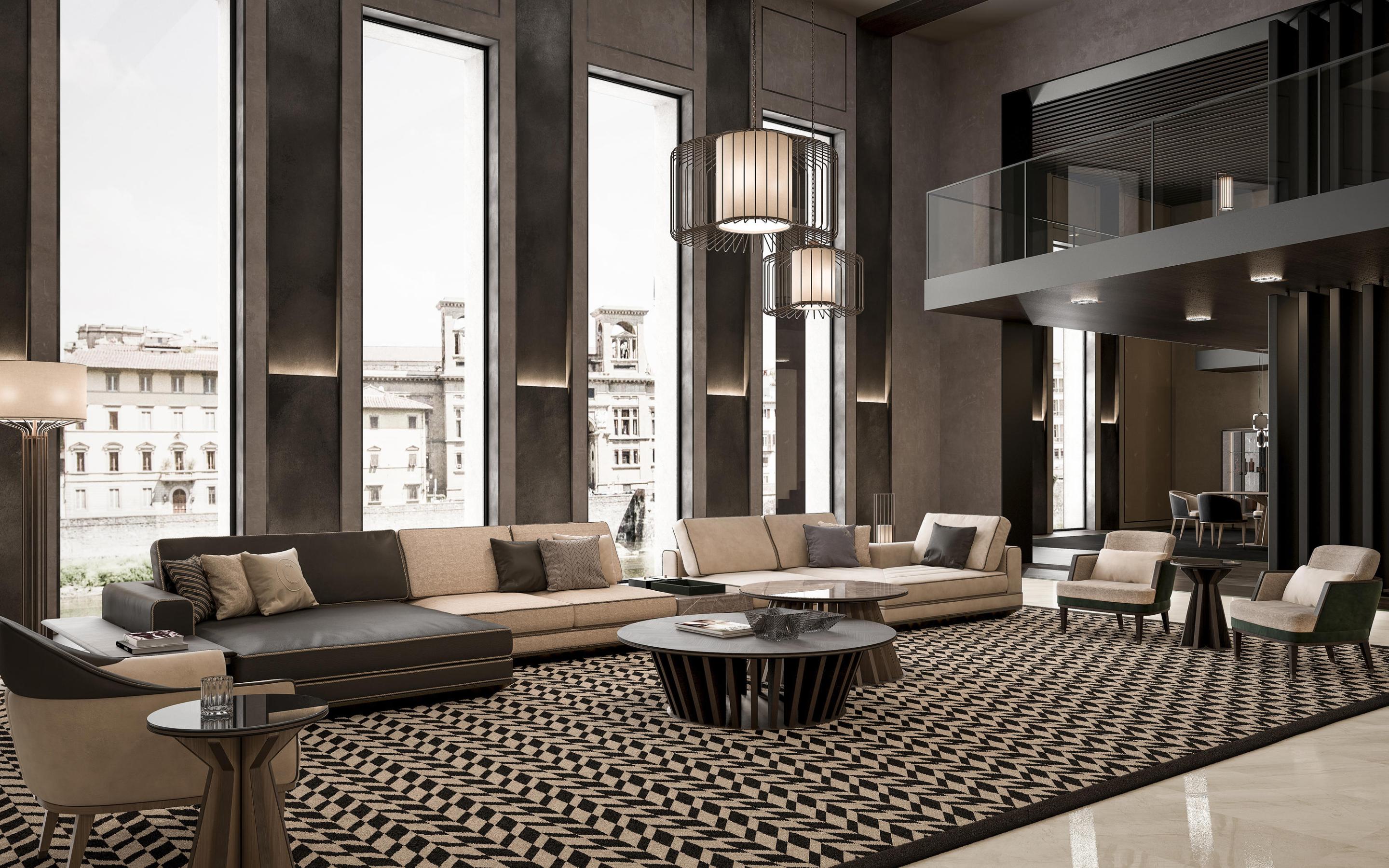 Ciemnobrązowy stolik kawowy