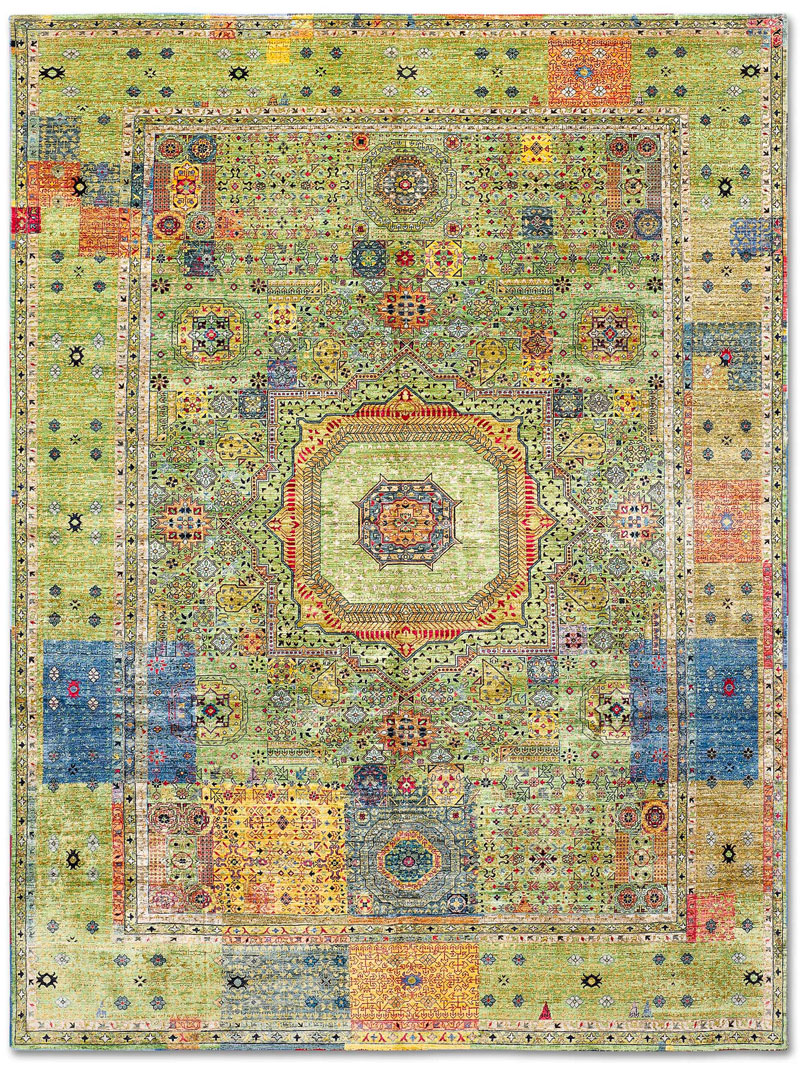 Dywan Cosmic No. 06 Green Mix | Rozmiar: 274 x 365 cm